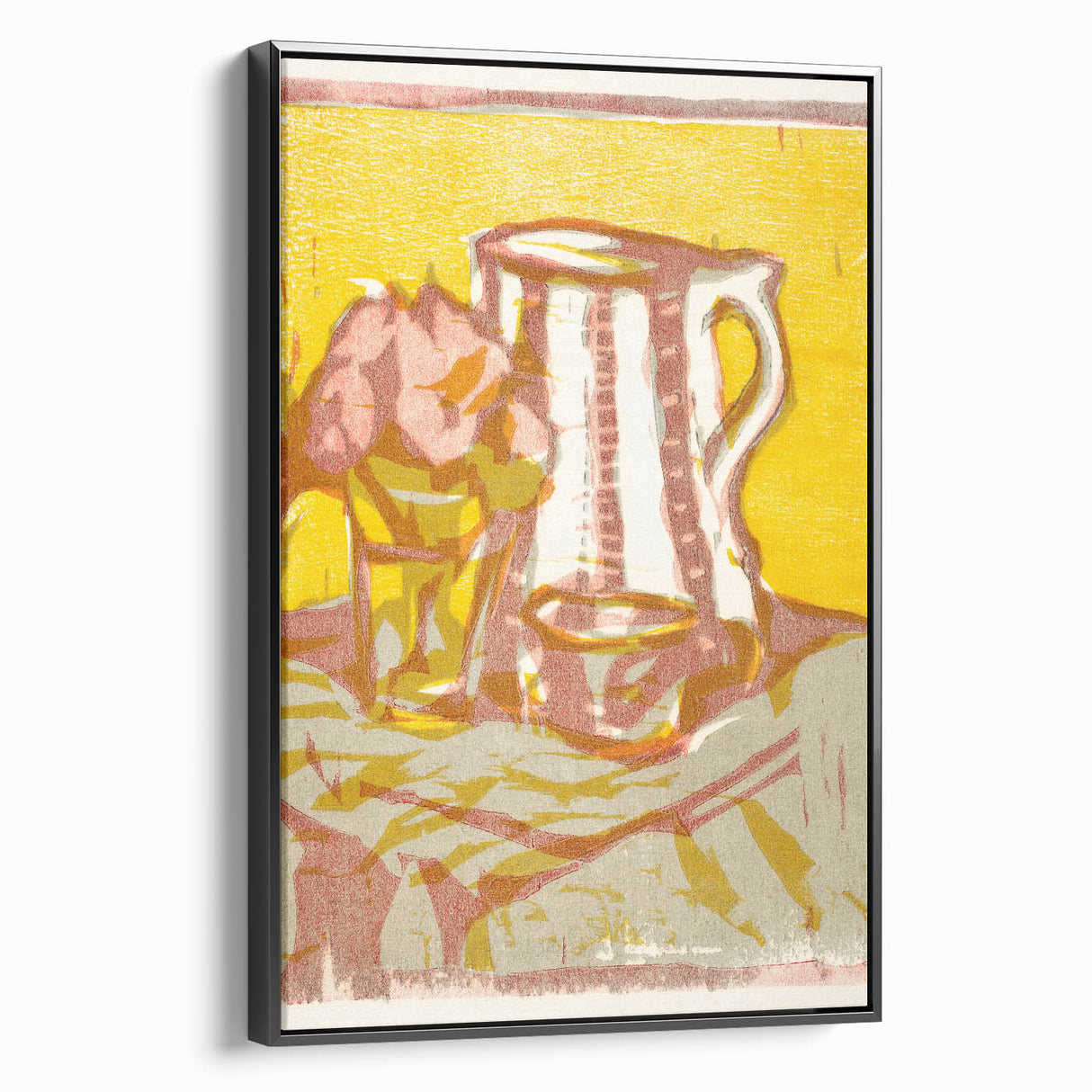 Expressionist Art: Still Life with Pitcher and Flowers by Kirchner