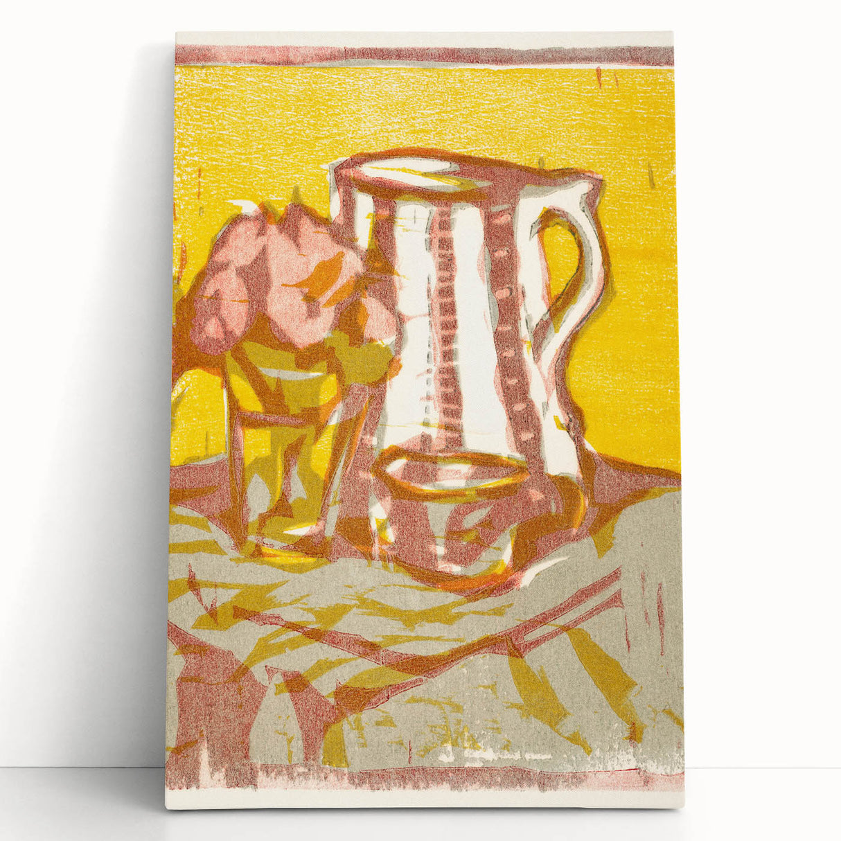 Expressionist Art: Still Life with Pitcher and Flowers by Kirchner