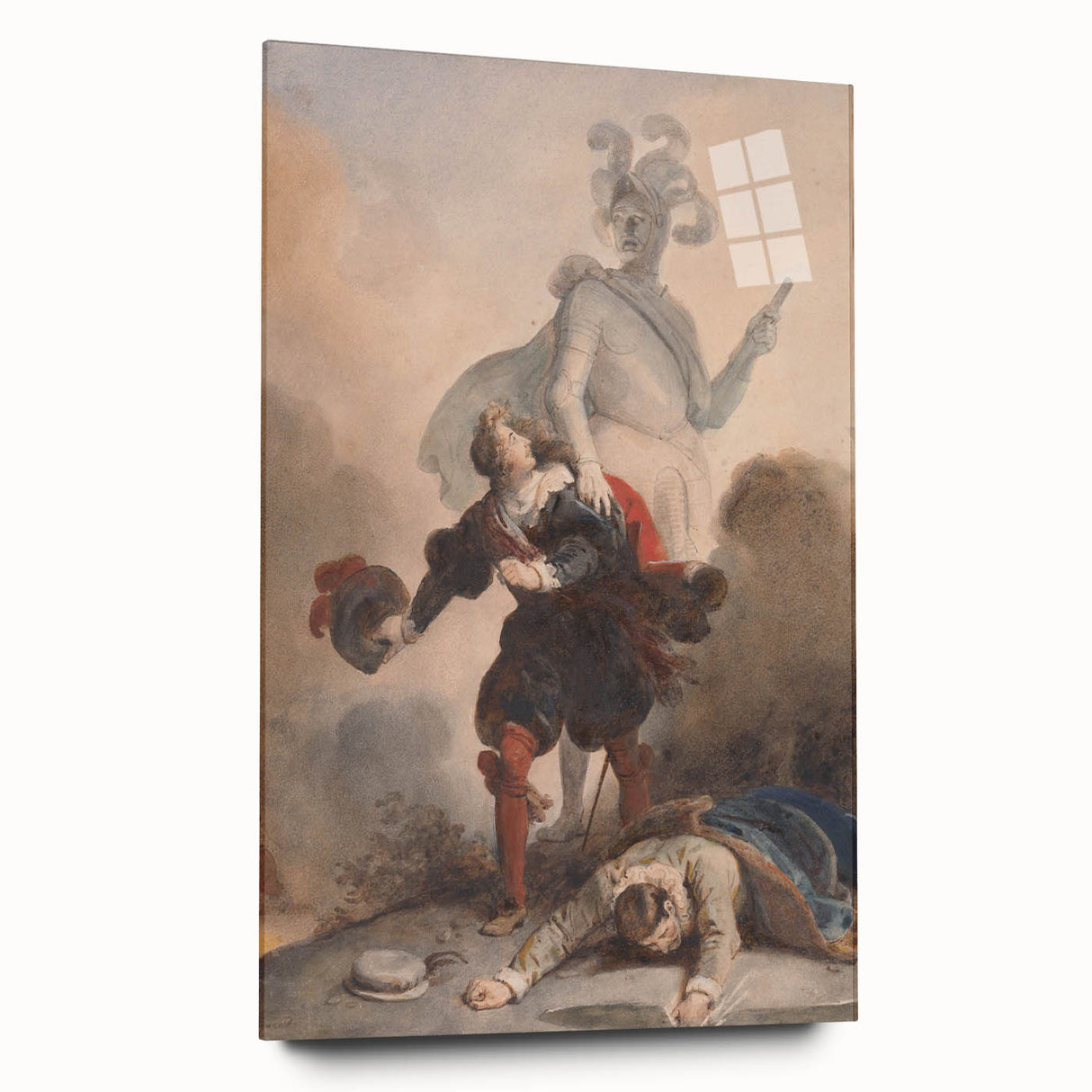 Romanticism Art - Don Juan and the Commander’s Statue by Fragonard
