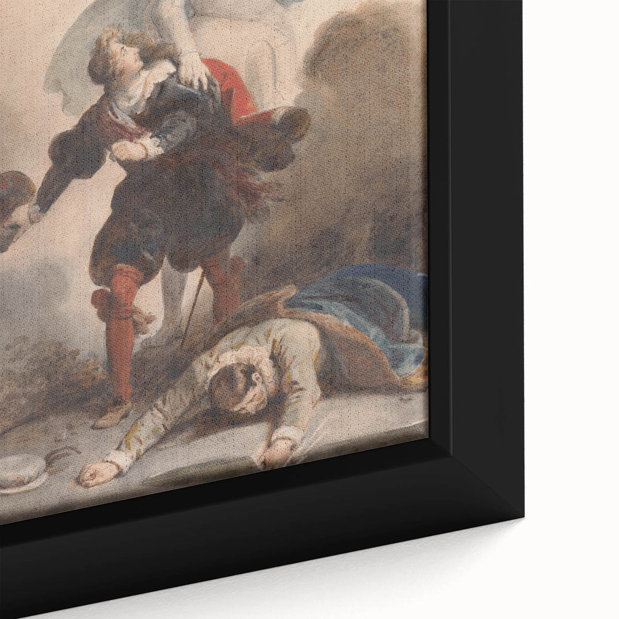 Romanticism Art - Don Juan and the Commander’s Statue by Fragonard