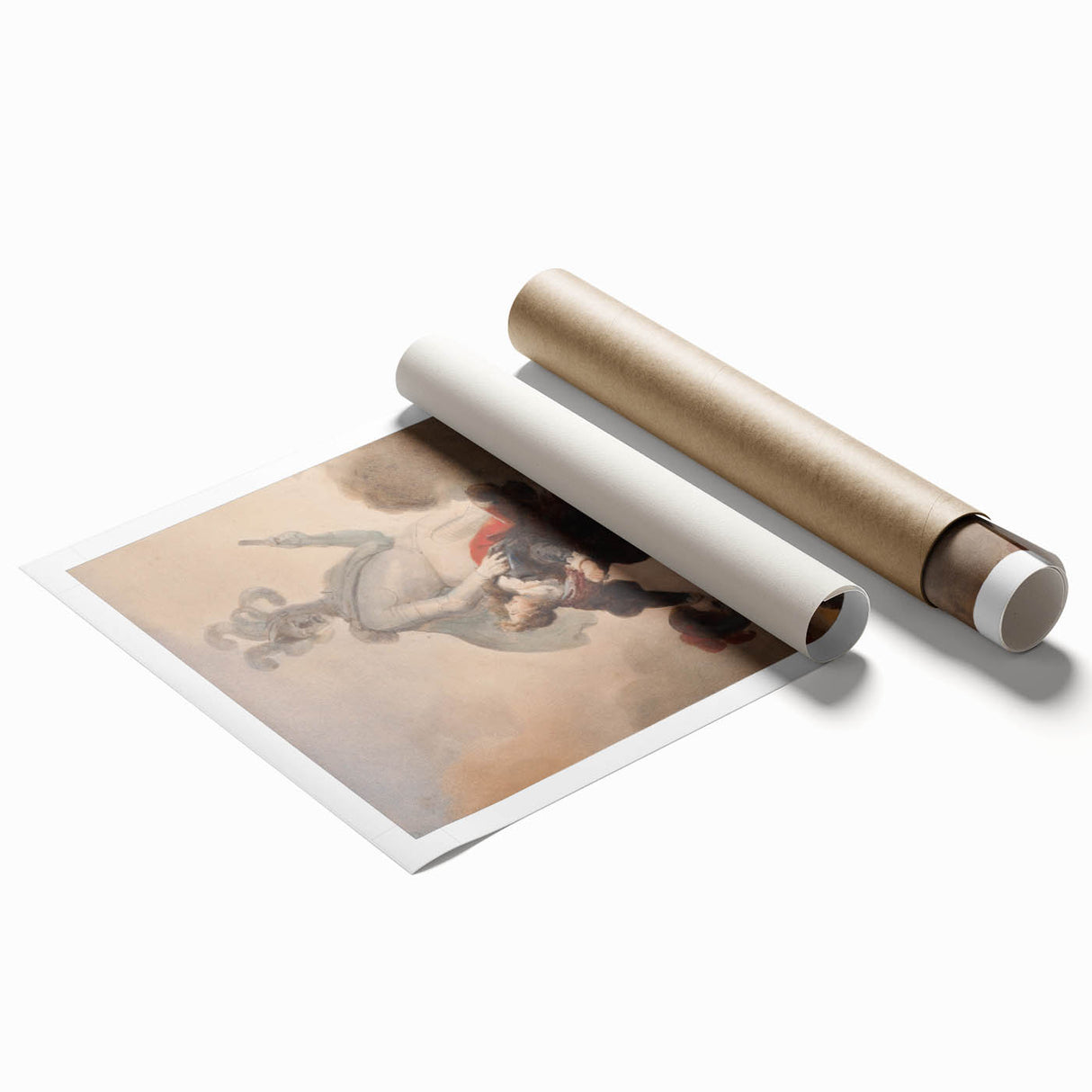 Romanticism Art - Don Juan and the Commander’s Statue by Fragonard