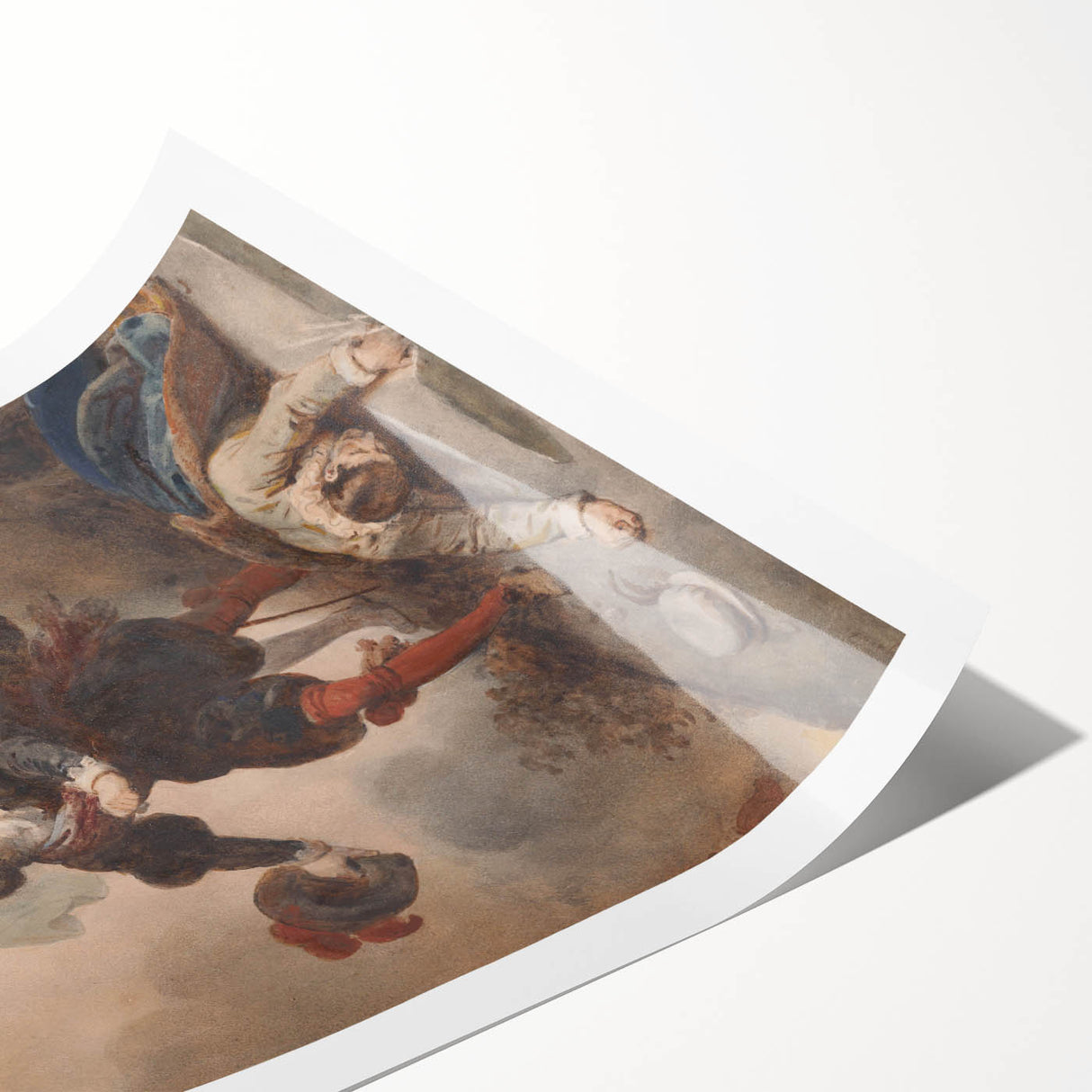 Romanticism Art - Don Juan and the Commander’s Statue by Fragonard