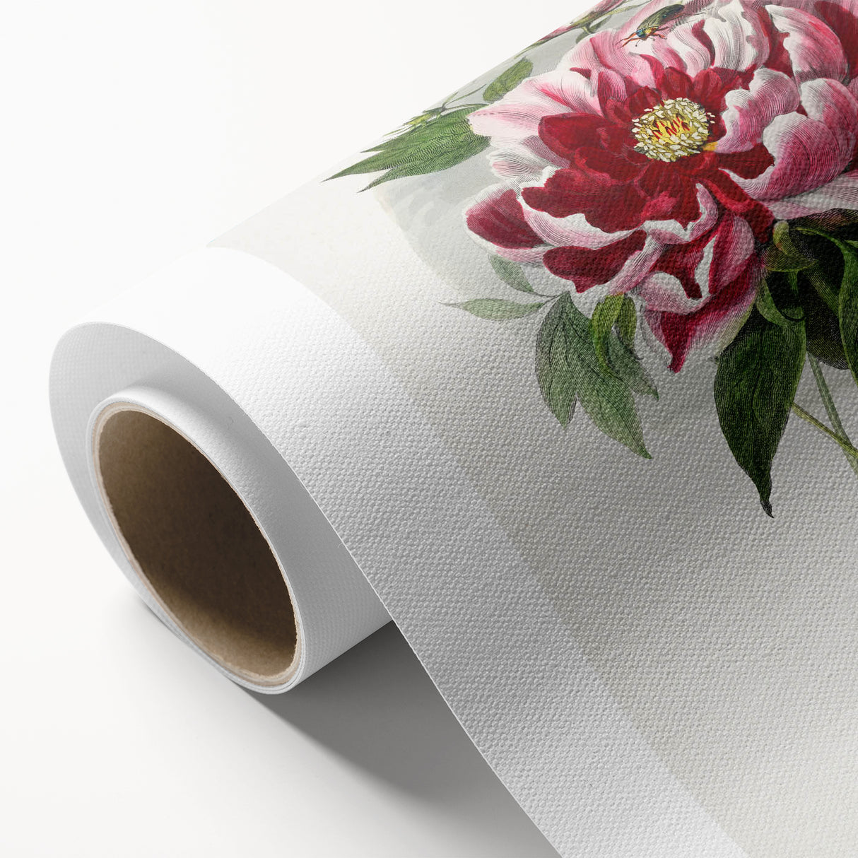 Romanticism Art - Peony Flower Painting on Canvas