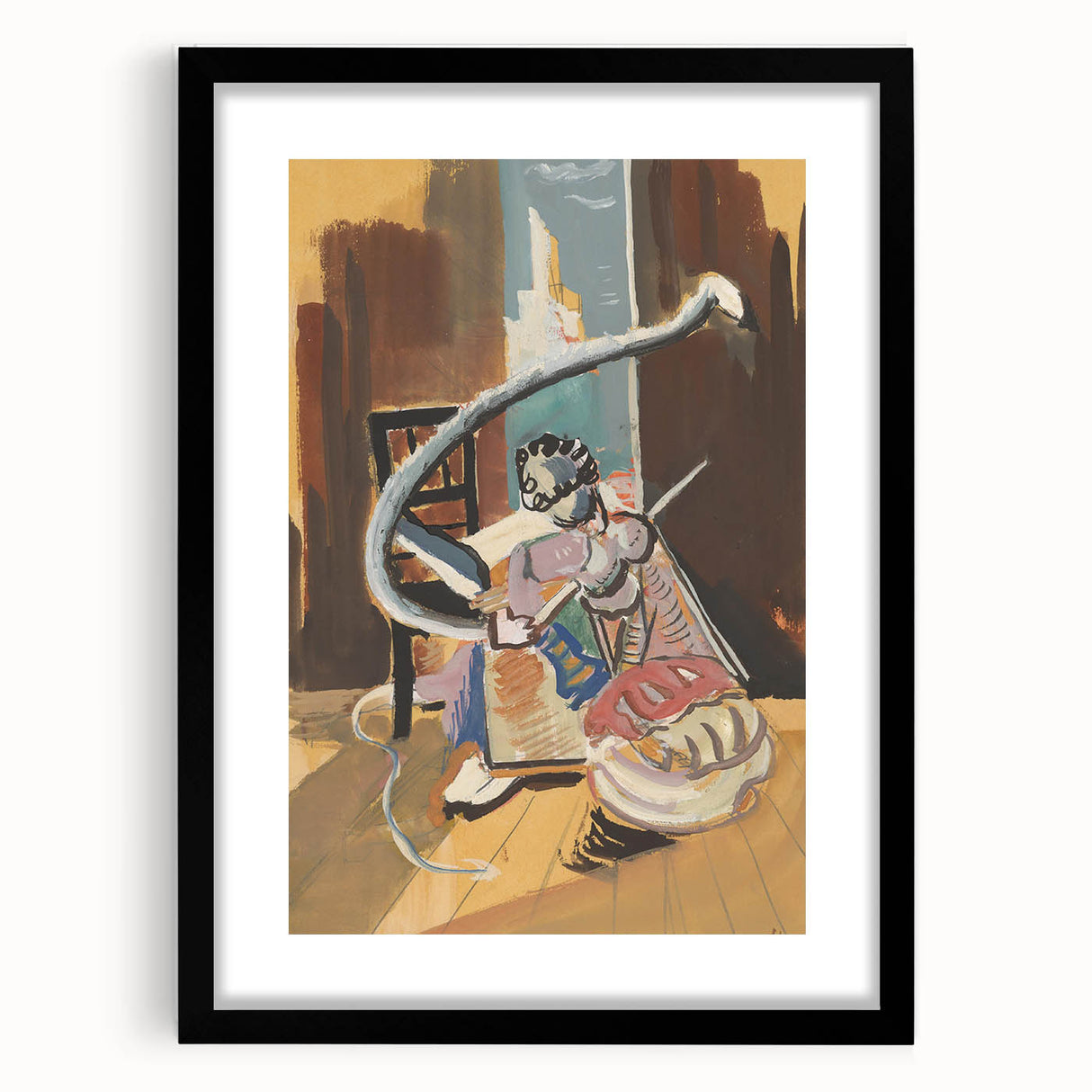 Expressionist Art: Still Life with Wine Glass and Fruit by Kirchner