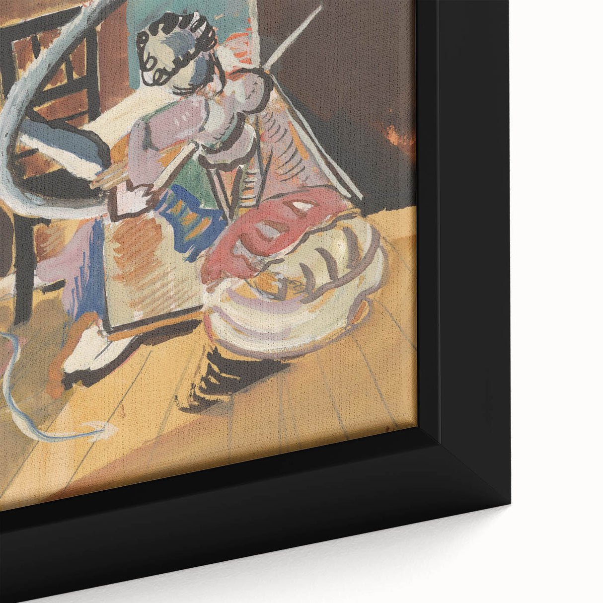 Expressionist Art: Still Life with Wine Glass and Fruit by Kirchner