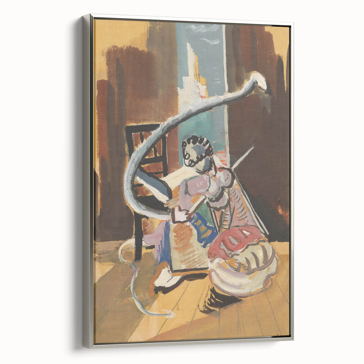 Expressionist Art: Still Life with Wine Glass and Fruit by Kirchner