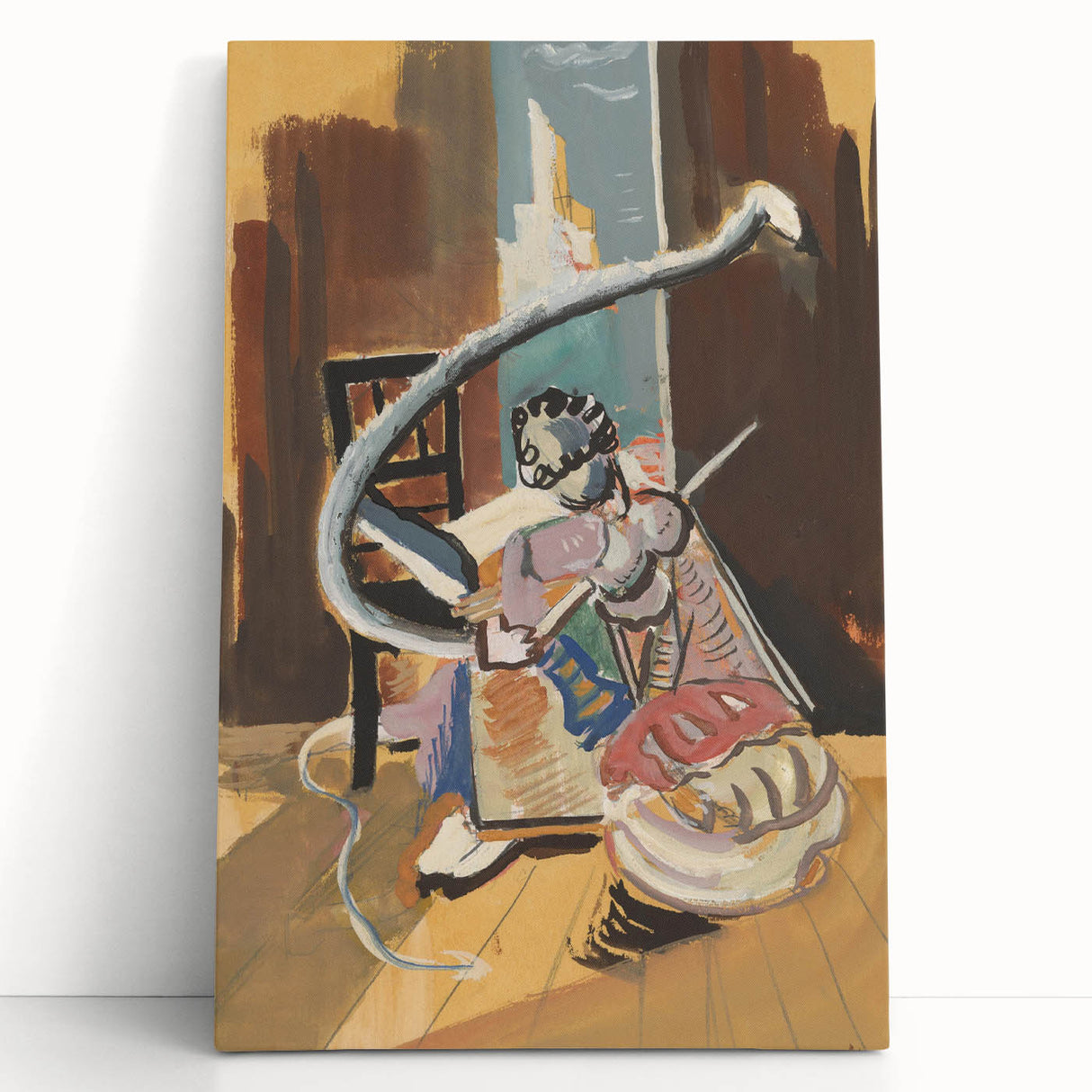 Expressionist Art: Still Life with Wine Glass and Fruit by Kirchner