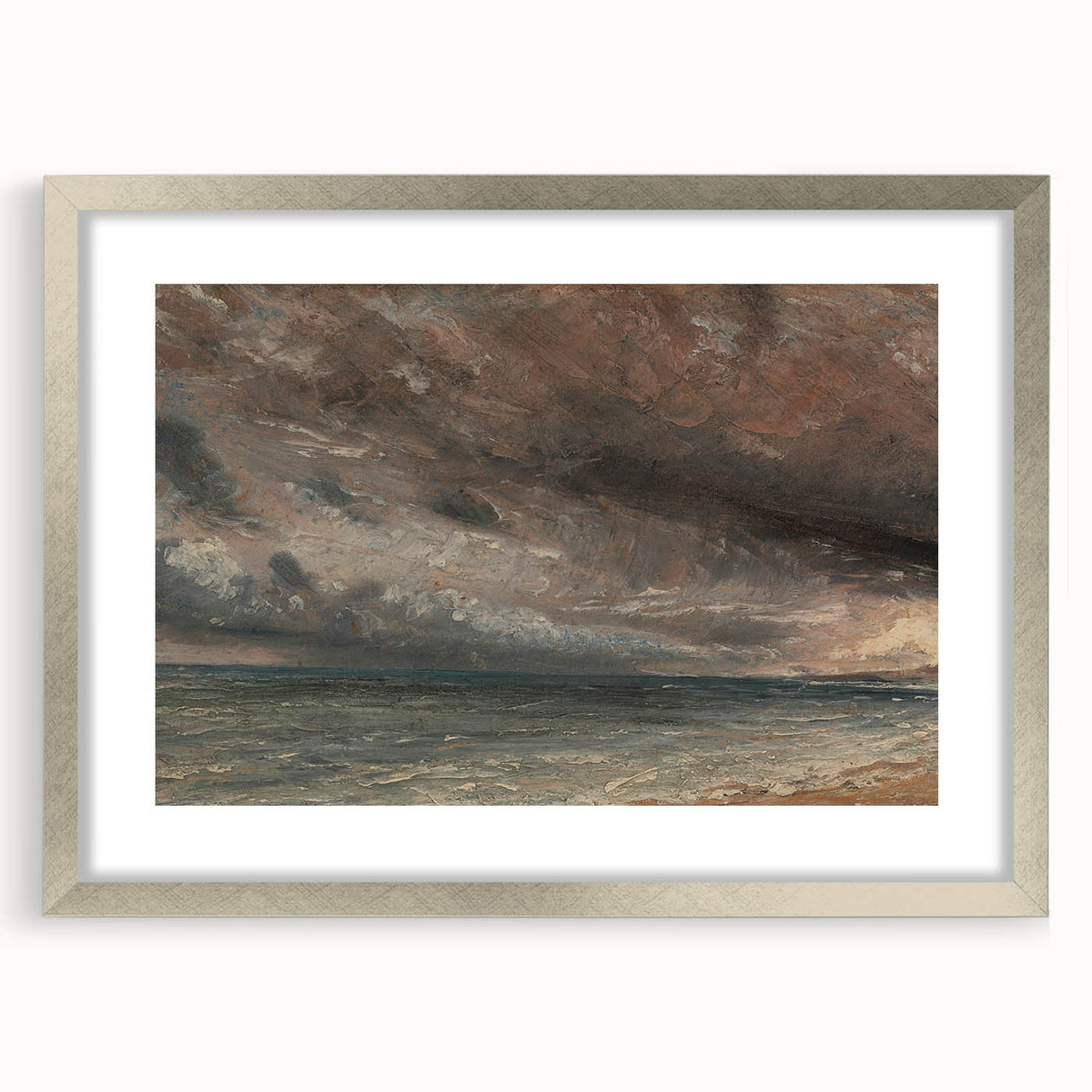 Romanticism Art - Stormy Sea, Brighton by John Constable