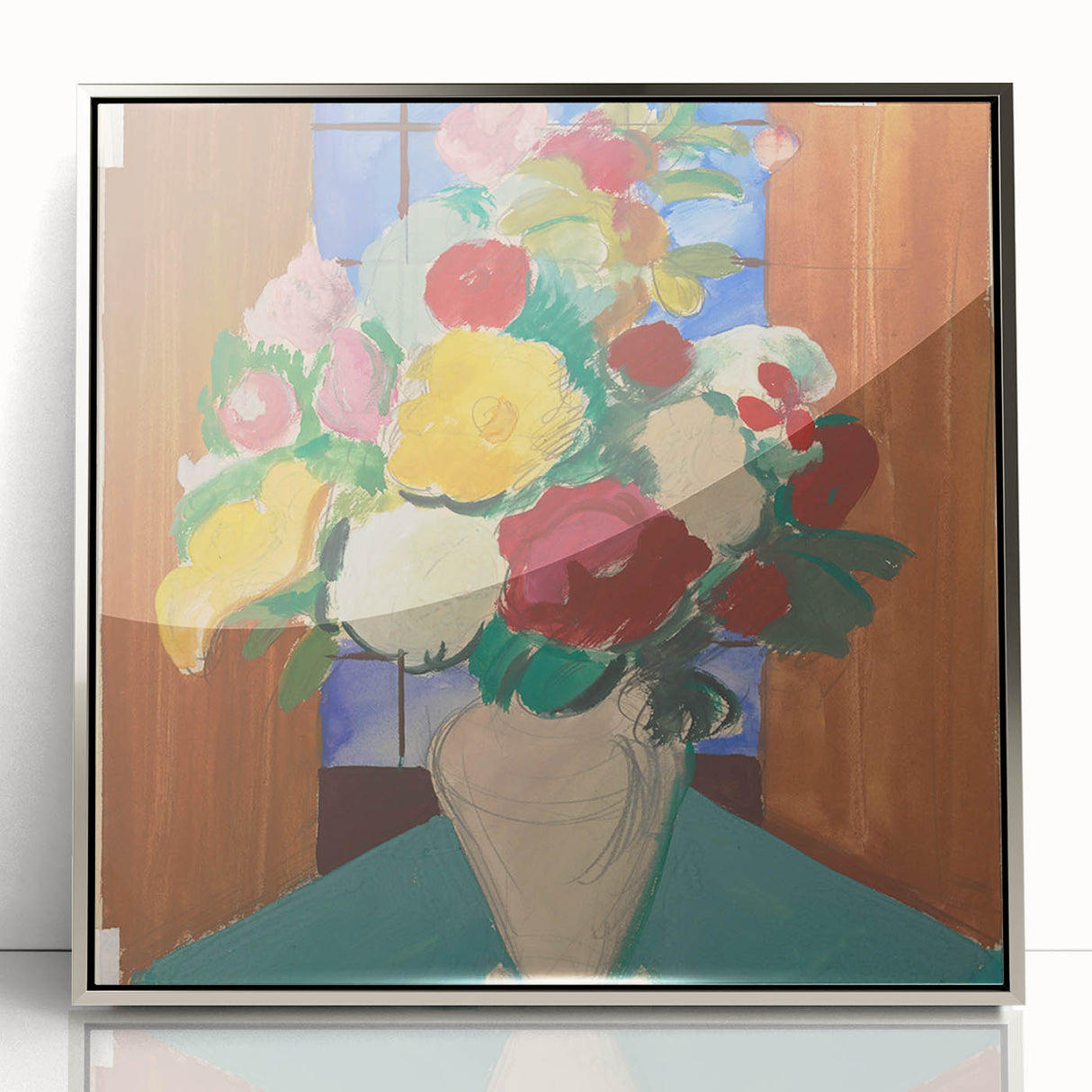 Modern Expressionism Floral Wall Art - Vibrant and Captivating