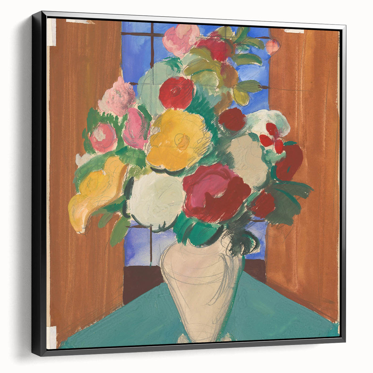 Modern Expressionism Floral Wall Art - Vibrant and Captivating