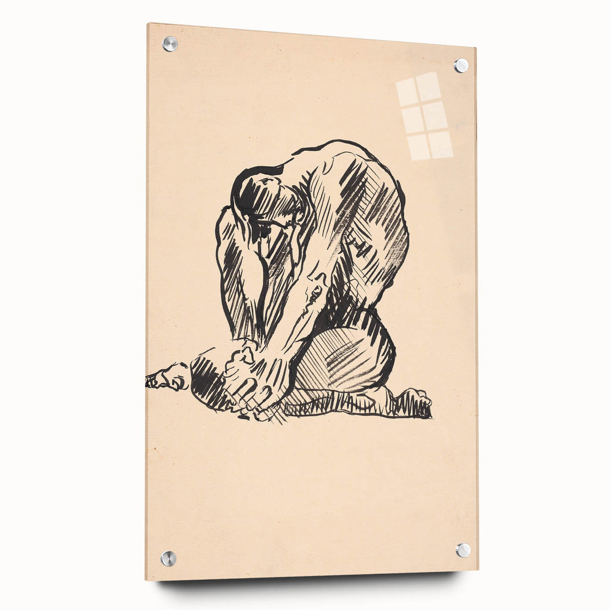 Expressionist Art Nude Study – Abstract Expressionism Wall Art Print