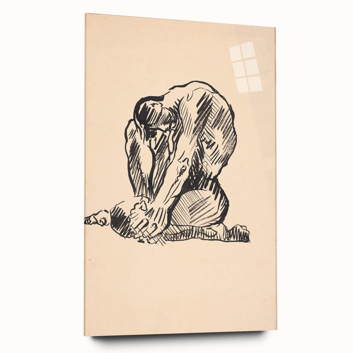 Expressionist Art Nude Study – Abstract Expressionism Wall Art Print