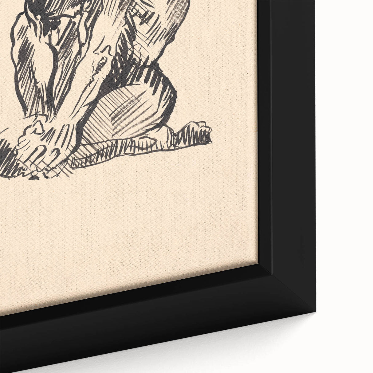 Expressionist Art Nude Study – Abstract Expressionism Wall Art Print