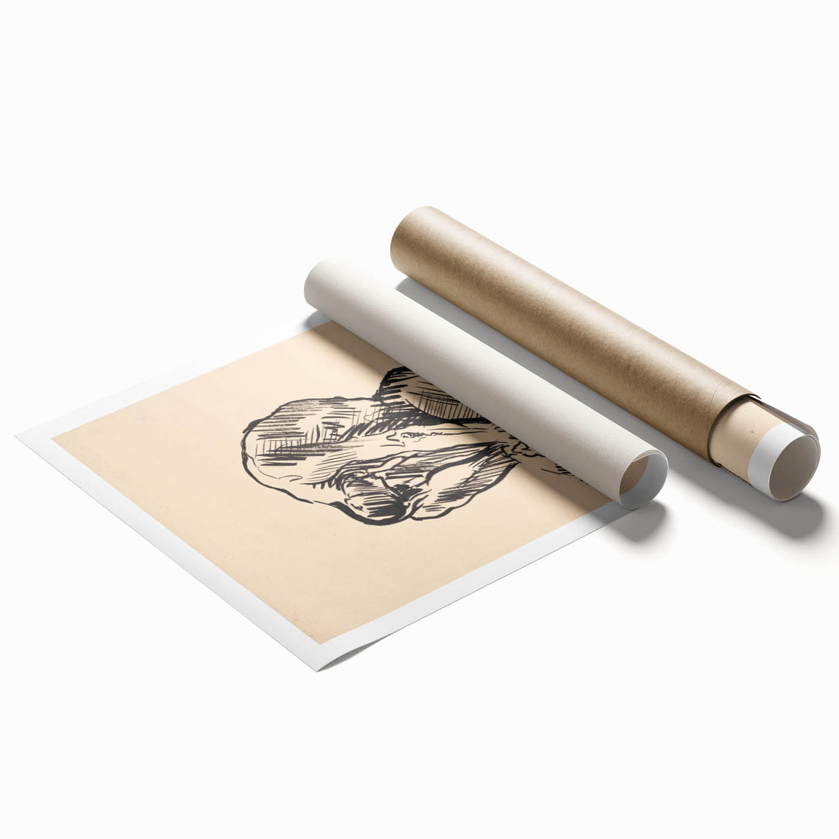 Expressionist Art Nude Study – Abstract Expressionism Wall Art Print