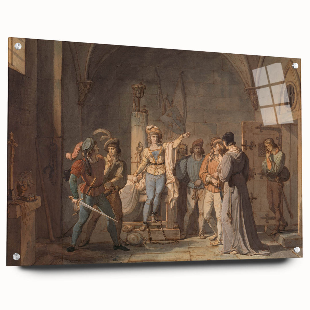 Romanticism Art - Joan of Arc Imprisoned in Rouen by Pierre-Henri Revoil
