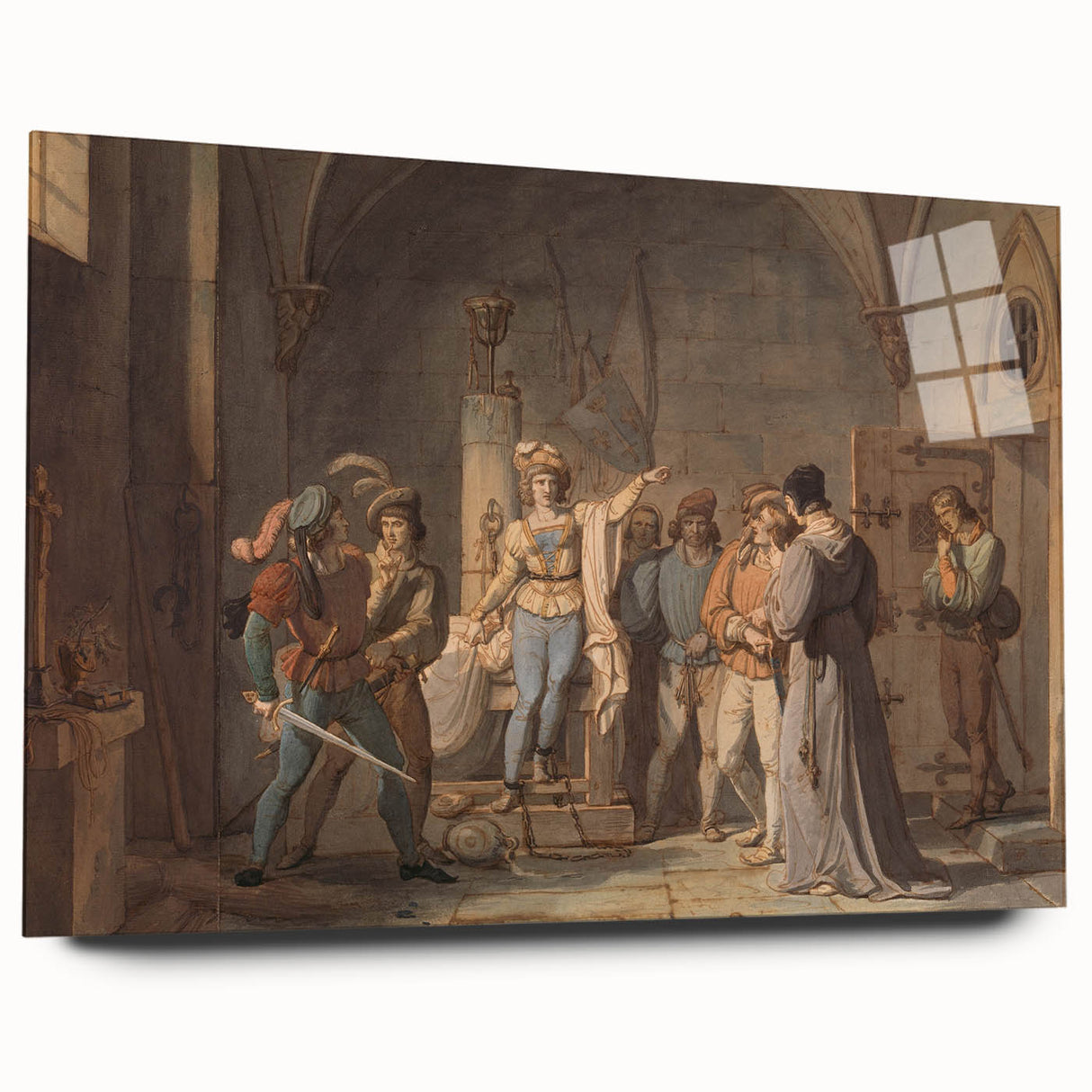 Romanticism Art - Joan of Arc Imprisoned in Rouen by Pierre-Henri Revoil