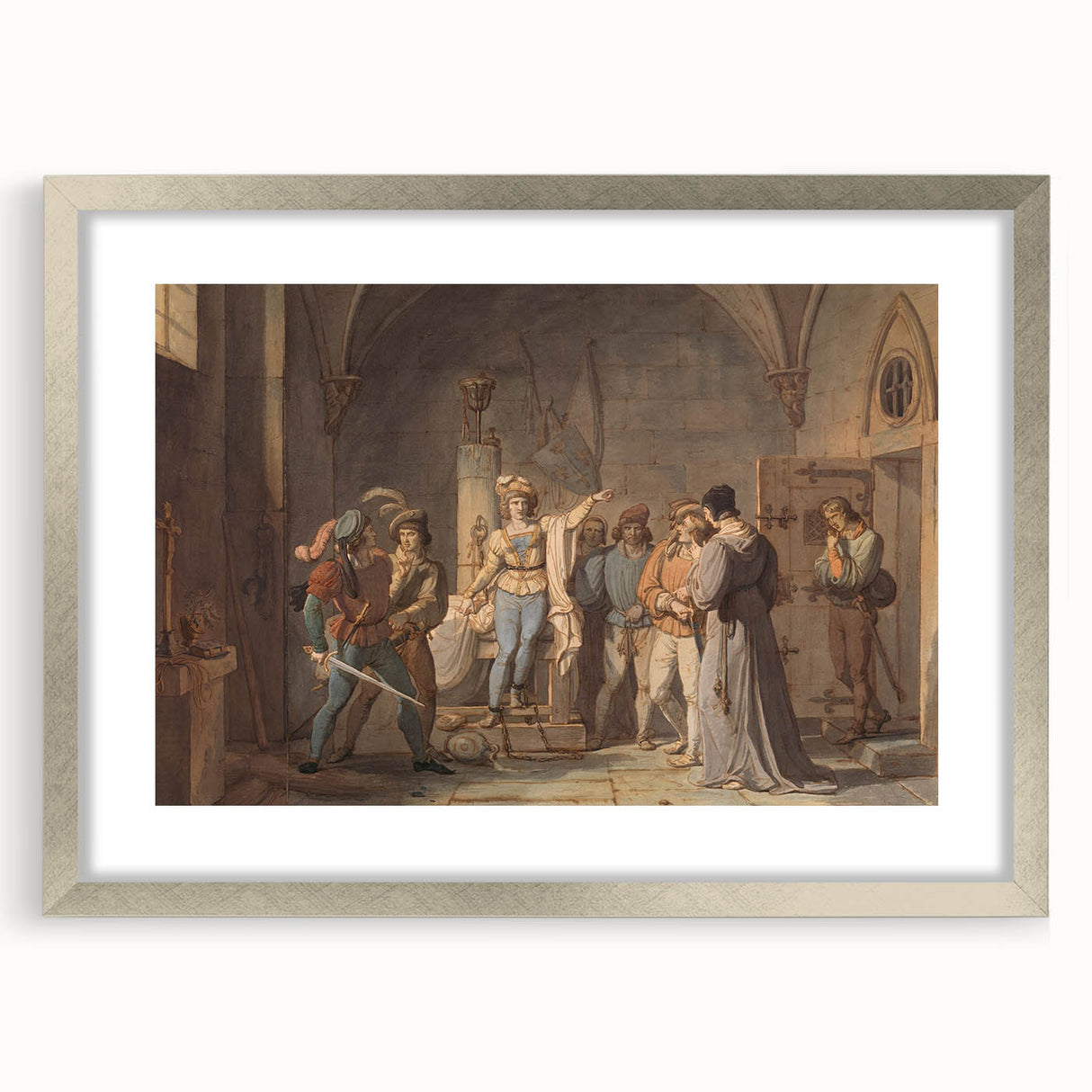 Romanticism Art - Joan of Arc Imprisoned in Rouen by Pierre-Henri Revoil