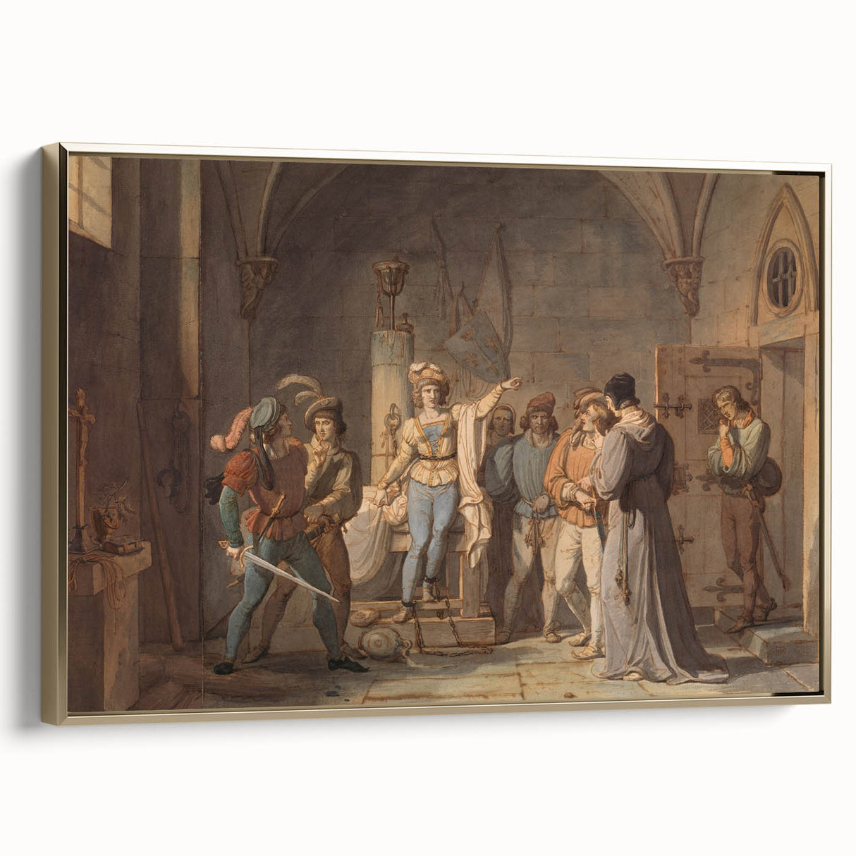 Romanticism Art - Joan of Arc Imprisoned in Rouen by Pierre-Henri Revoil