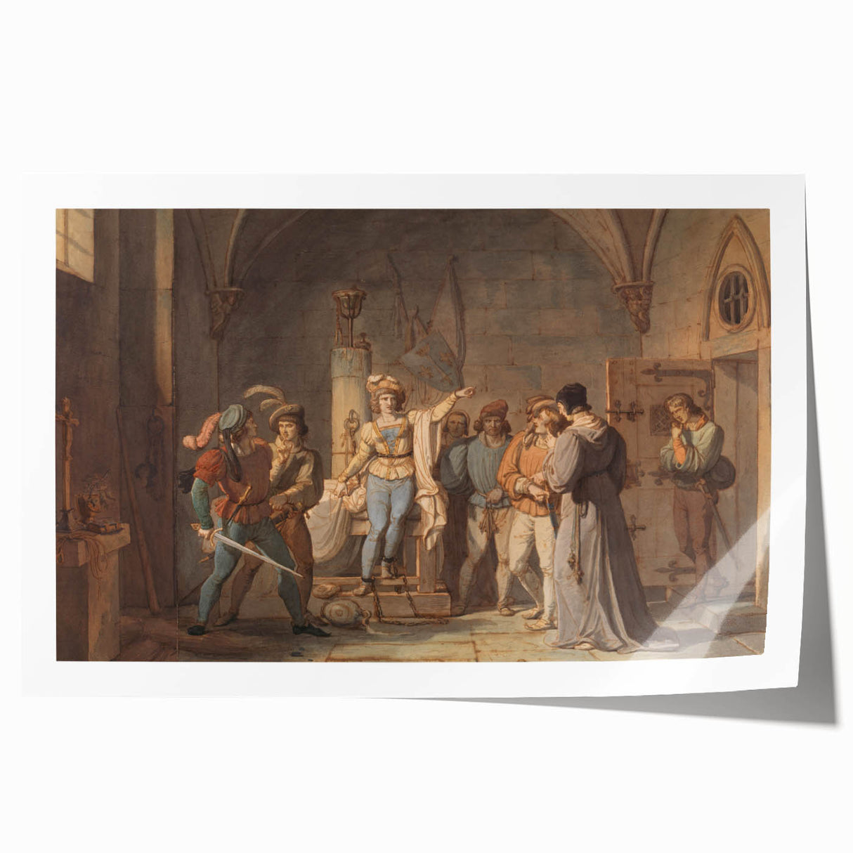 Romanticism Art - Joan of Arc Imprisoned in Rouen by Pierre-Henri Revoil