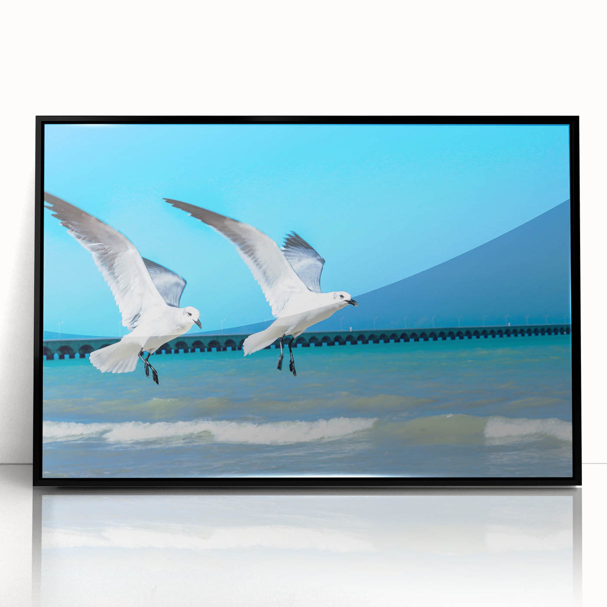 Large abstract wall art featuring a Yucatan scenery in muted earth tones on a framed acrylic.