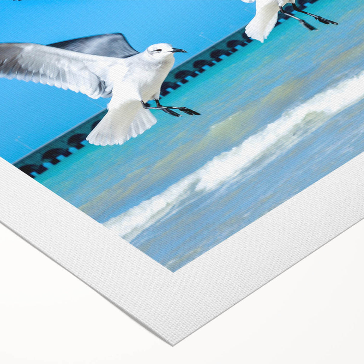 Art deco poster featuring a vibrant Yucatan scenery on rolled canvas, suitable for dining room wall art.