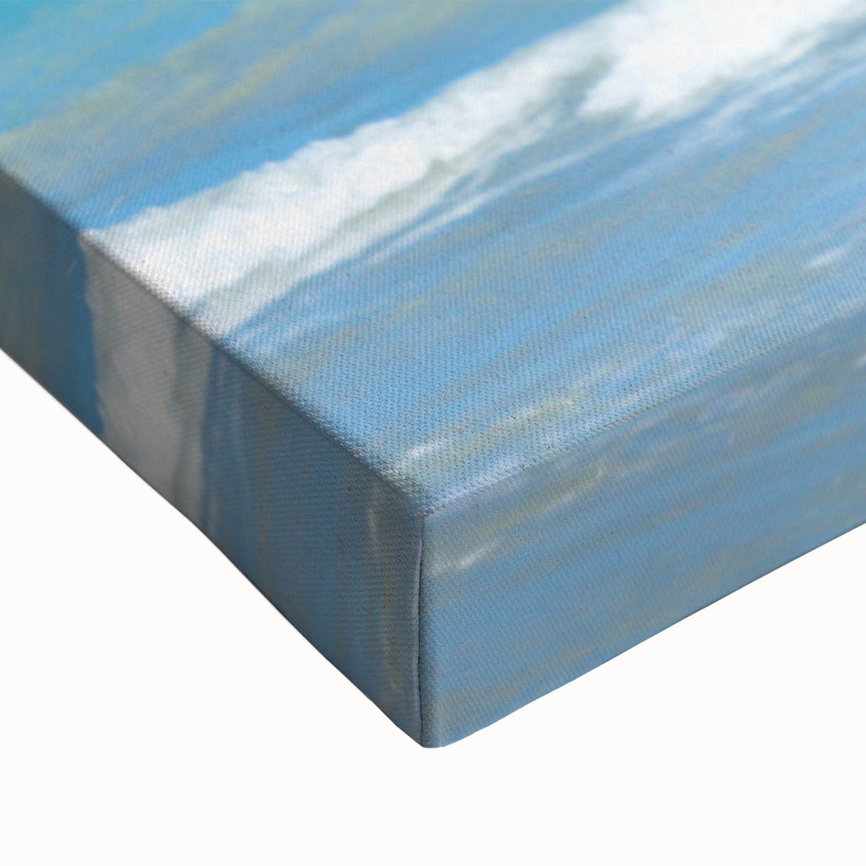 Large art depicting a black and white Yucatan landscape on stretched canvas, suitable for bedroom wall decor.