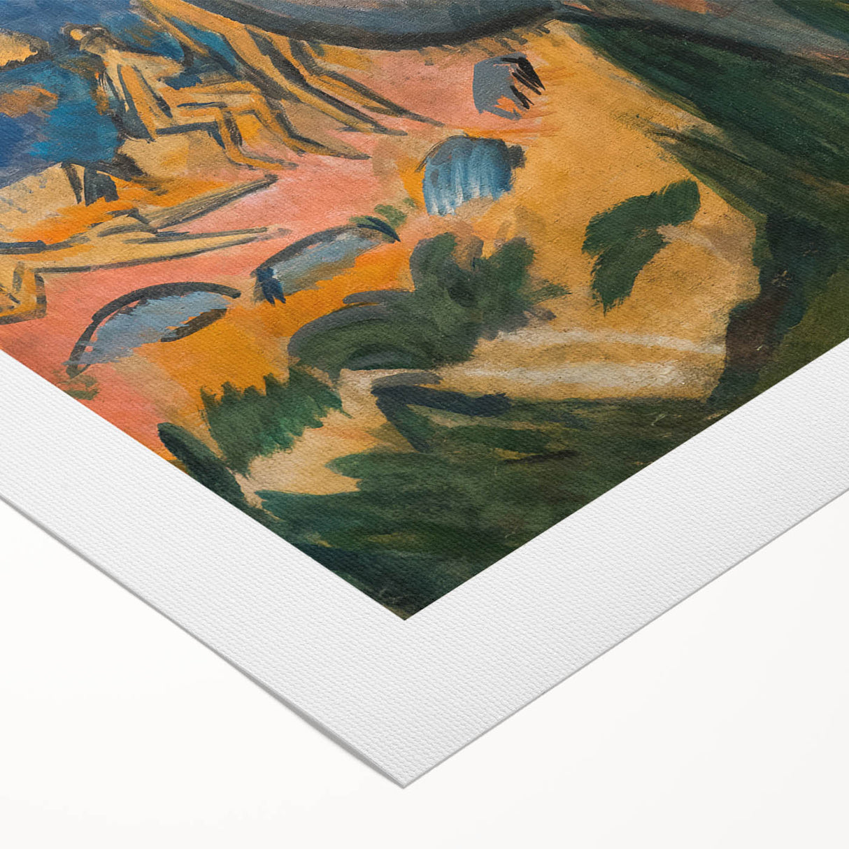 Expressionist Art: Swimmers on Fehmarn Beach | Vibrant Modern Expressionism