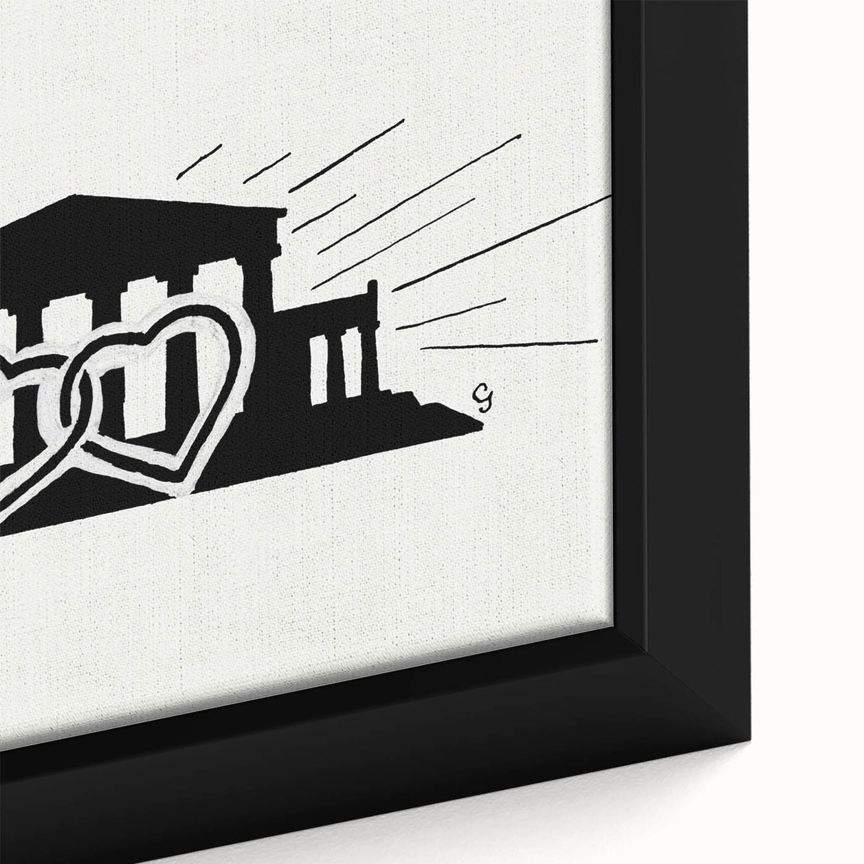 Expressionist Art - Temple with Two Hearts by Leo Gestel Wall Art