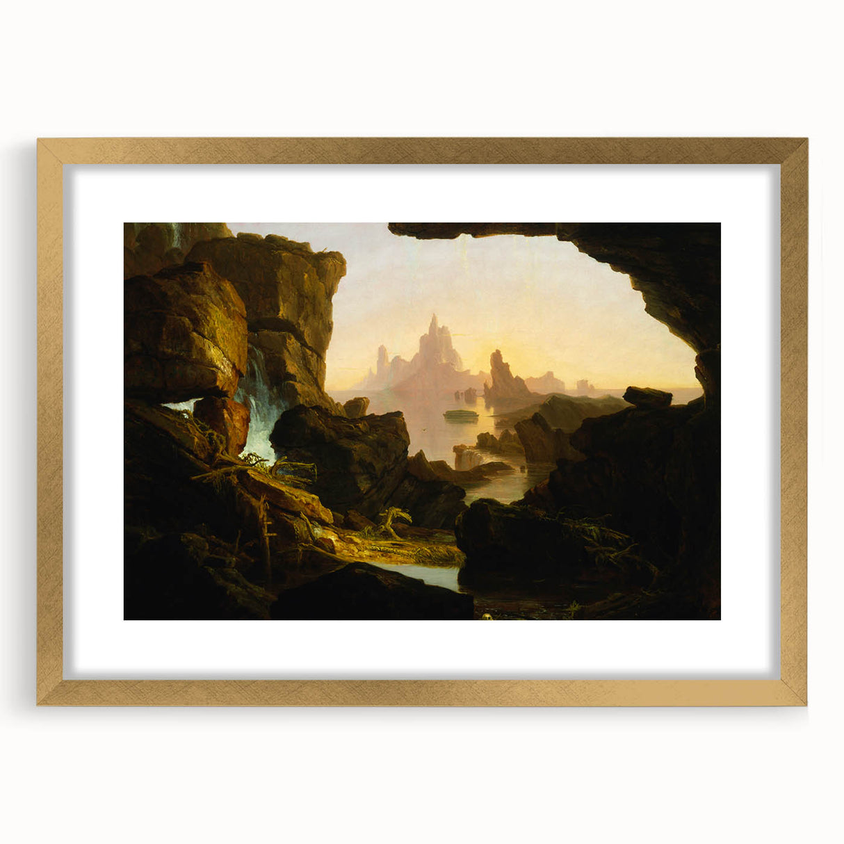 Romanticism Art: The Subsiding of the Waters by Thomas Cole