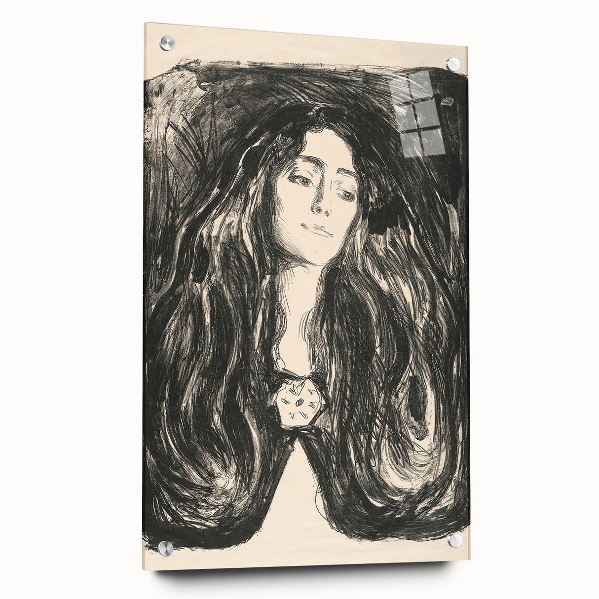 Expressionist Art - The Brooch, Eva Mudocci (1903) Wall Art Print