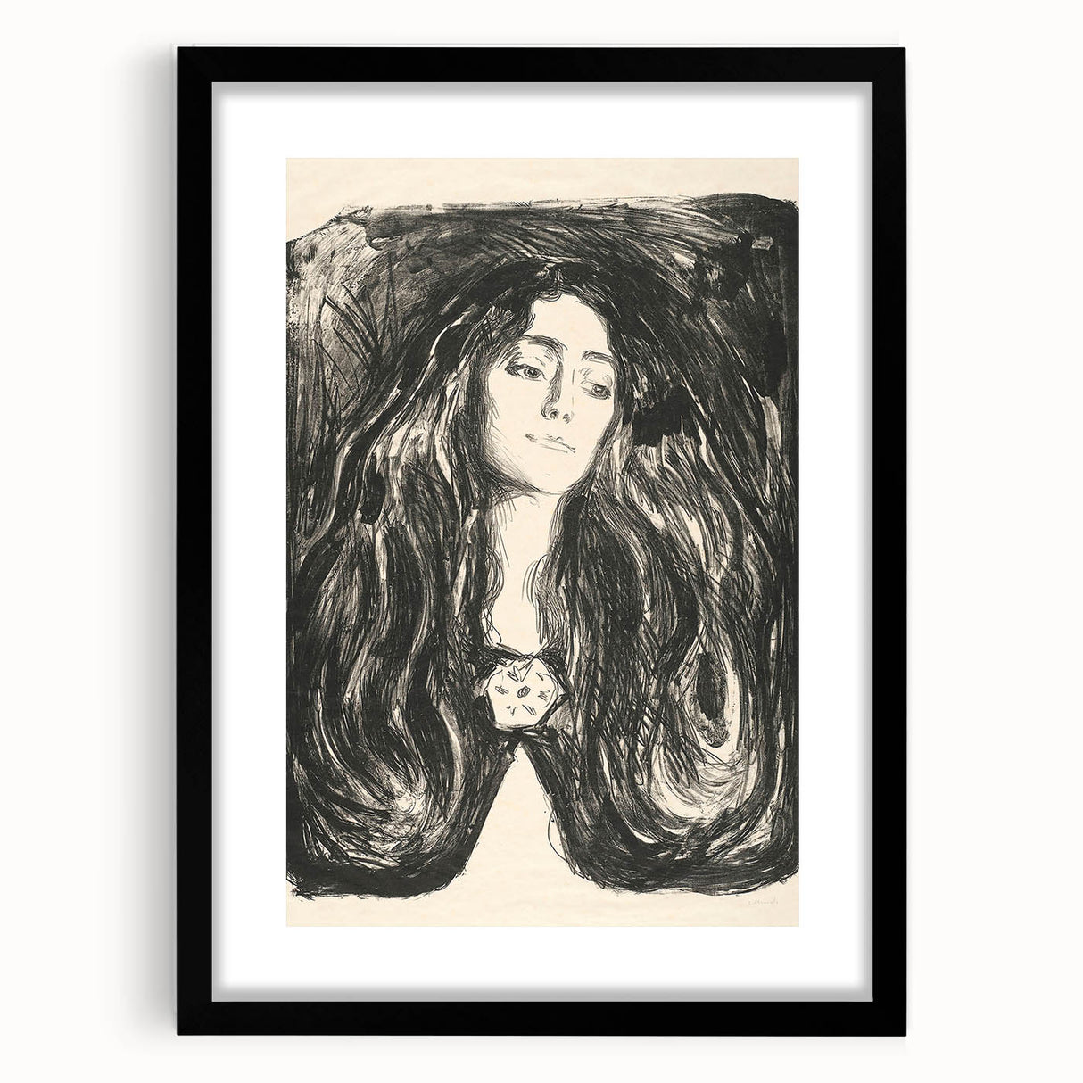 Expressionist Art - The Brooch, Eva Mudocci (1903) Wall Art Print