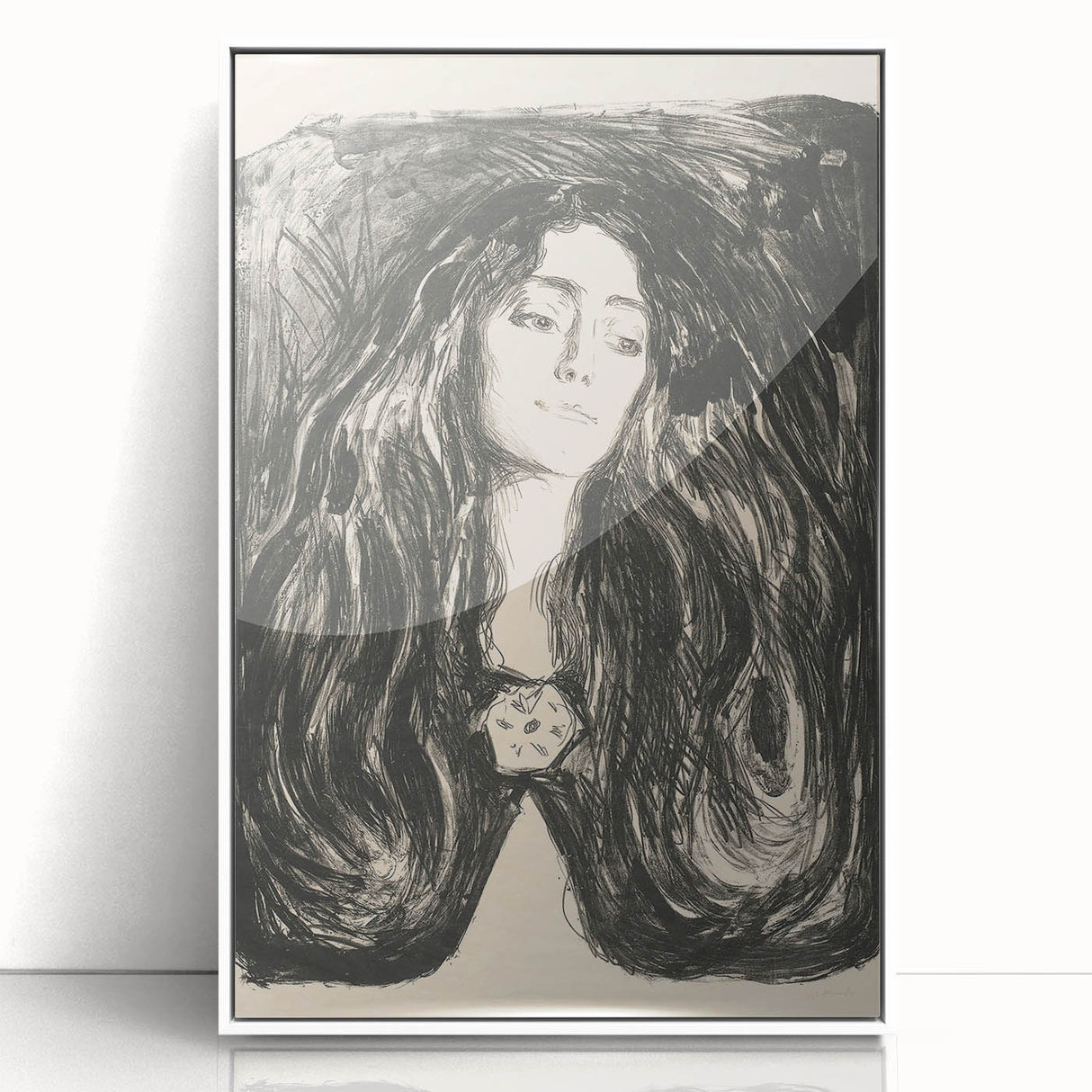 Expressionist Art - The Brooch, Eva Mudocci (1903) Wall Art Print