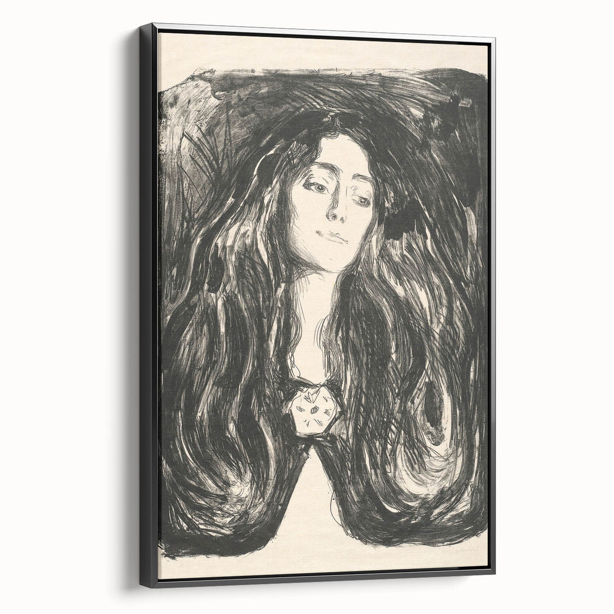 Expressionist Art - The Brooch, Eva Mudocci (1903) Wall Art Print