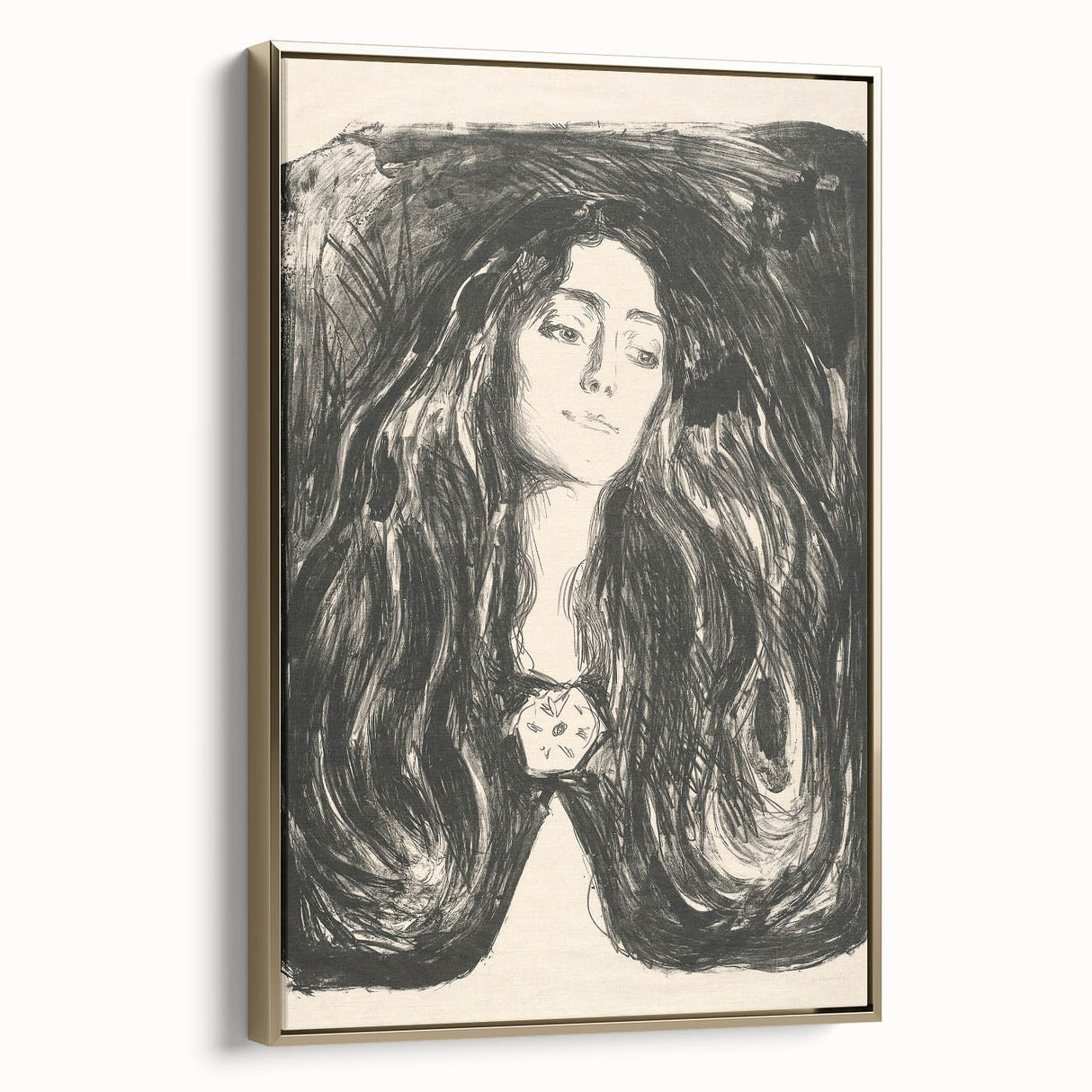 Expressionist Art - The Brooch, Eva Mudocci (1903) Wall Art Print