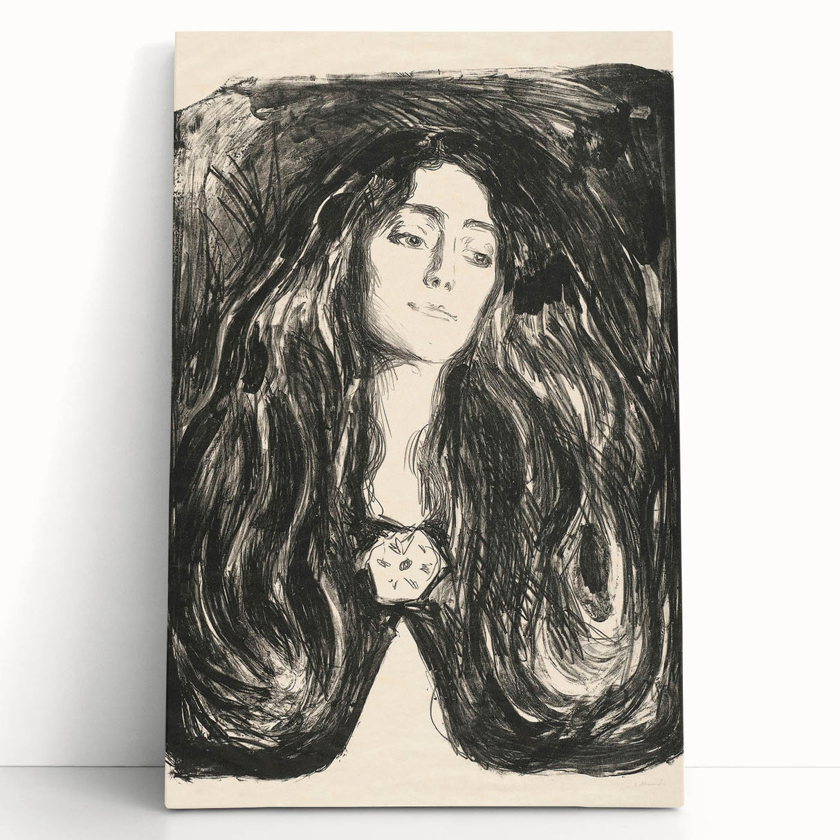 Expressionist Art - The Brooch, Eva Mudocci (1903) Wall Art Print