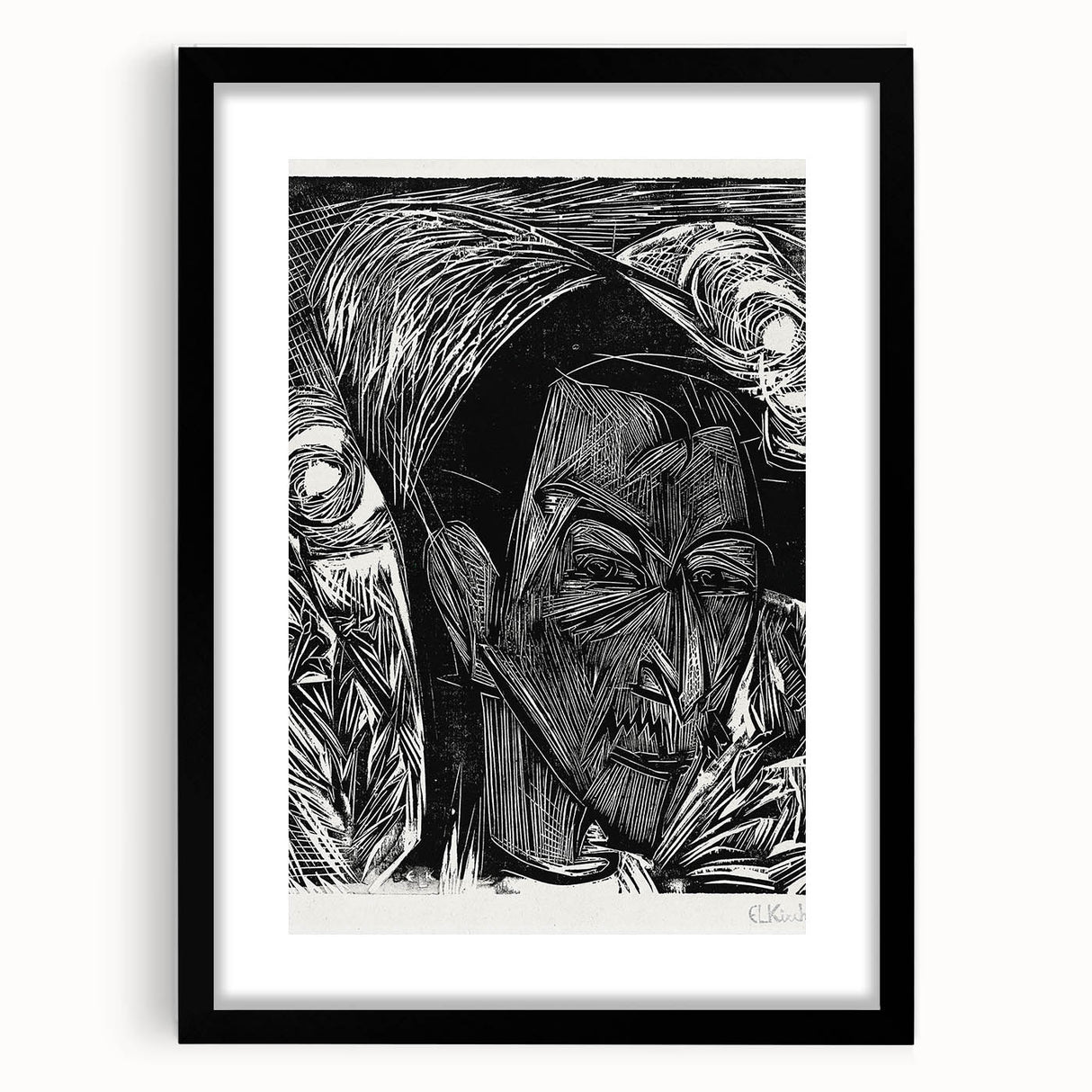 Expressionist Portrait: Fifth Bauhaus Portfolio | Bold Abstract Wall Art