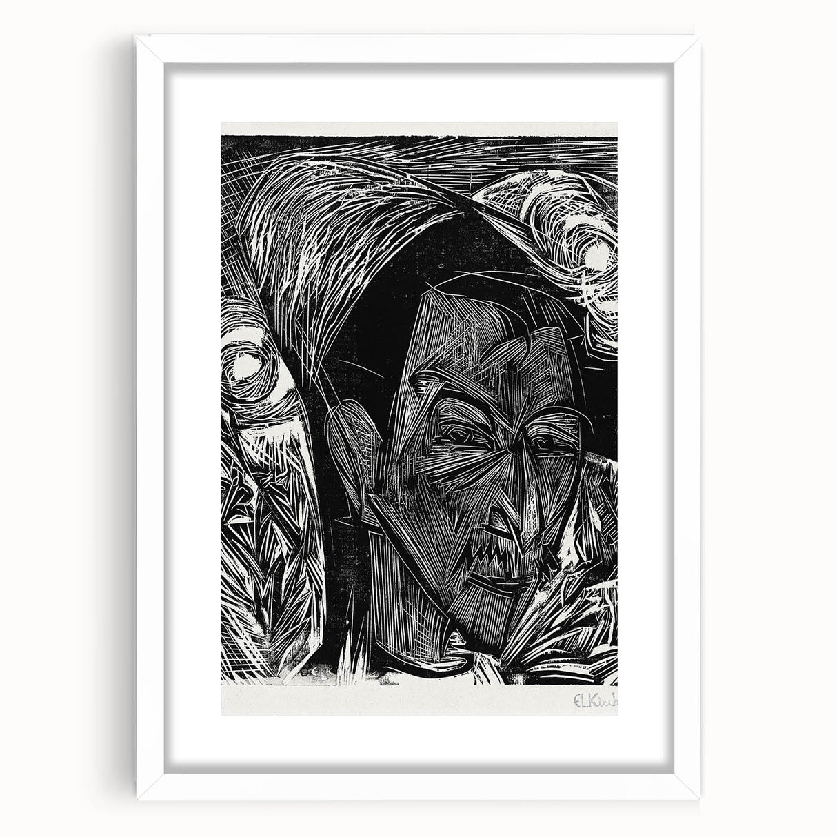 Expressionist Portrait: Fifth Bauhaus Portfolio | Bold Abstract Wall Art