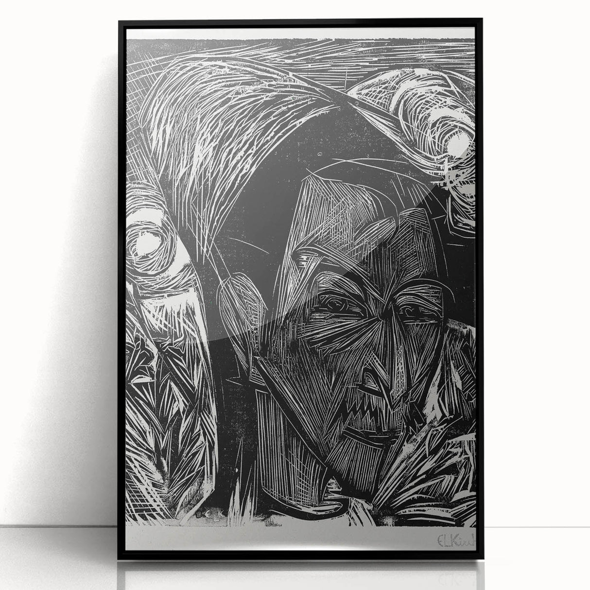 Expressionist Portrait: Fifth Bauhaus Portfolio | Bold Abstract Wall Art