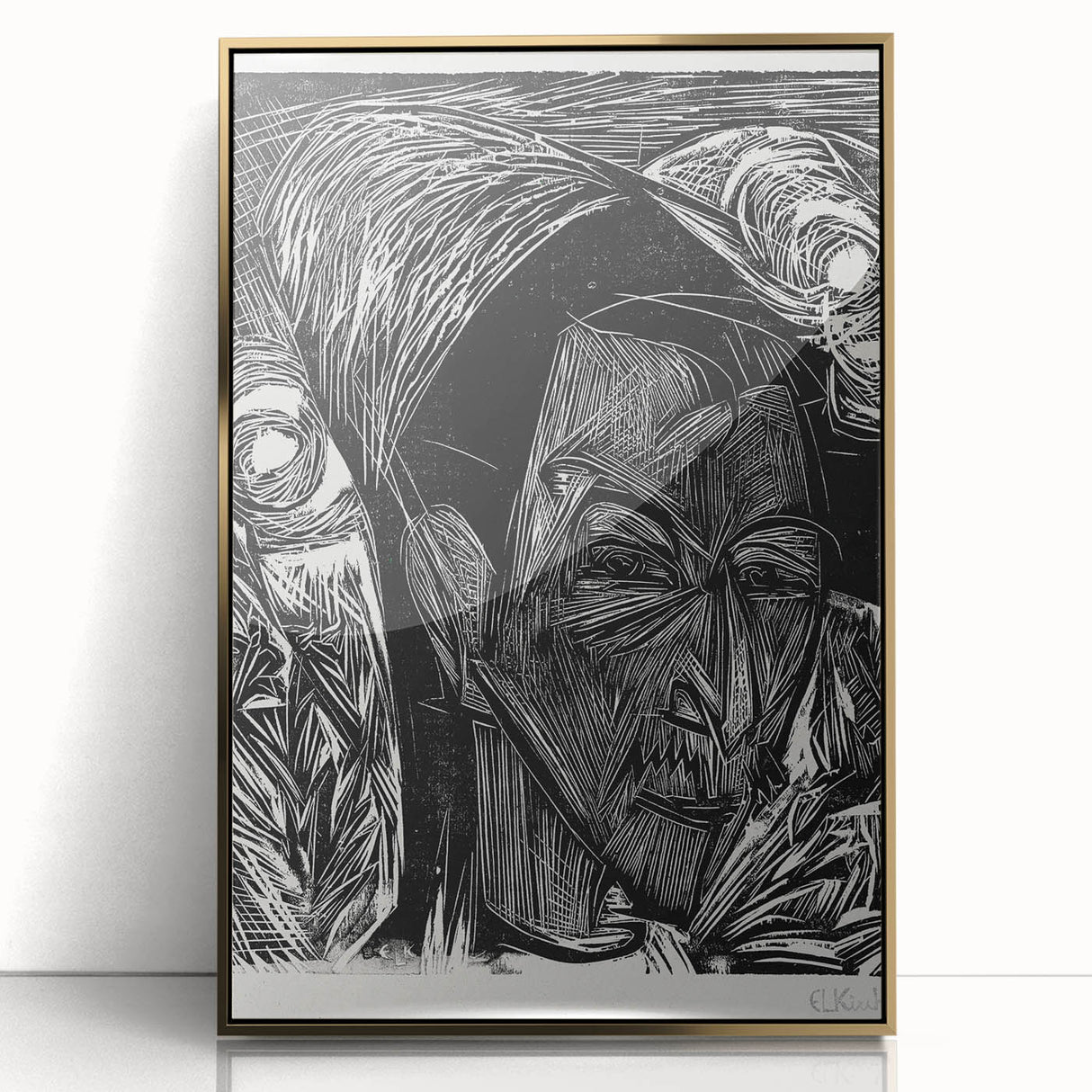 Expressionist Portrait: Fifth Bauhaus Portfolio | Bold Abstract Wall Art