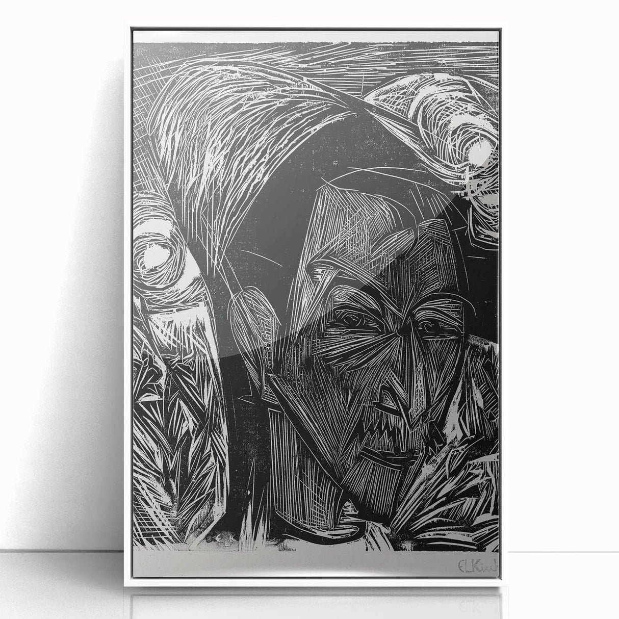 Expressionist Portrait: Fifth Bauhaus Portfolio | Bold Abstract Wall Art