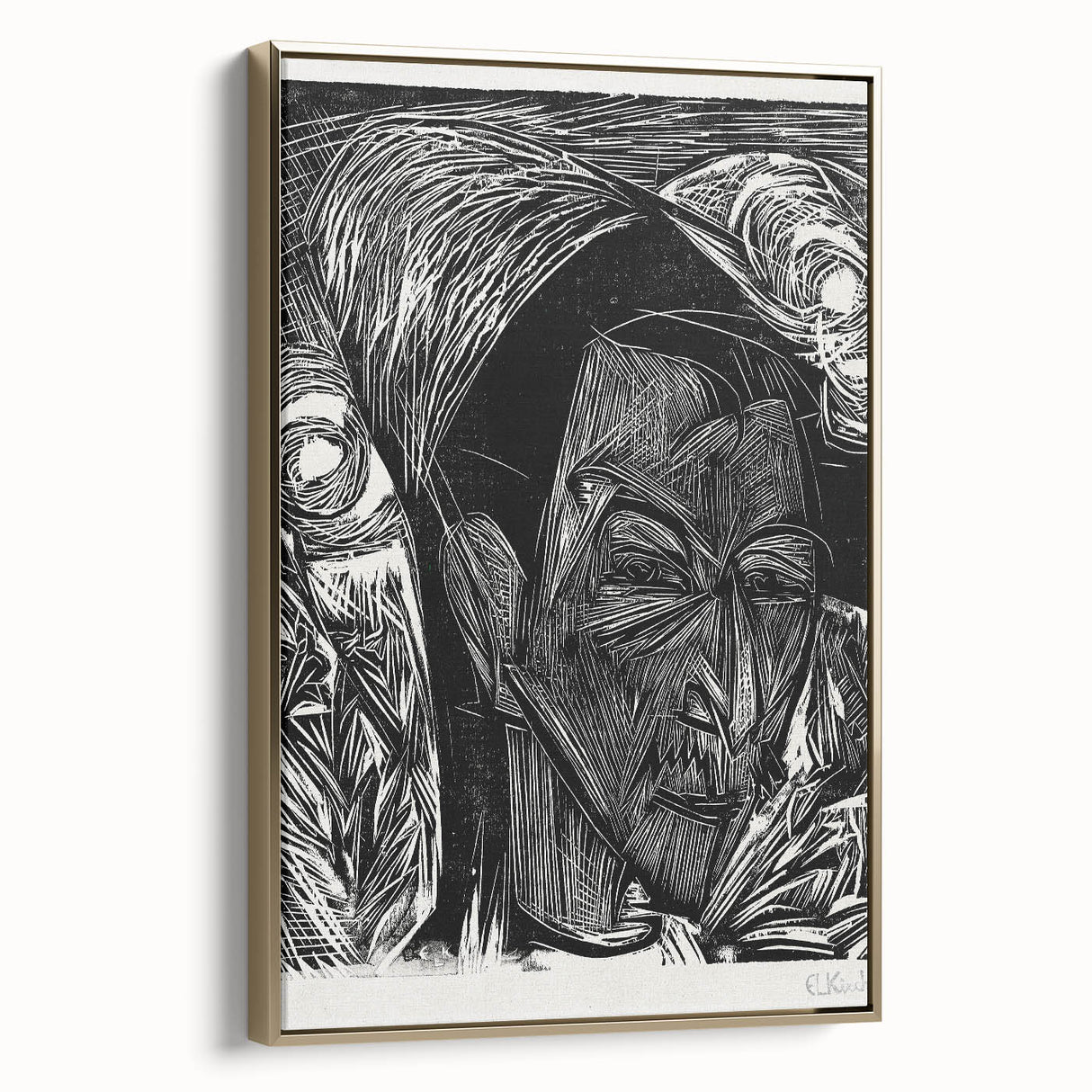 Expressionist Portrait: Fifth Bauhaus Portfolio | Bold Abstract Wall Art
