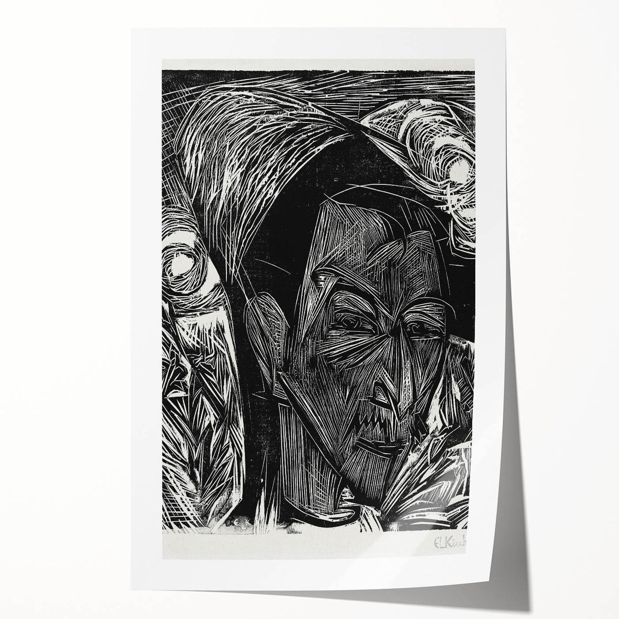 Expressionist Portrait: Fifth Bauhaus Portfolio | Bold Abstract Wall Art