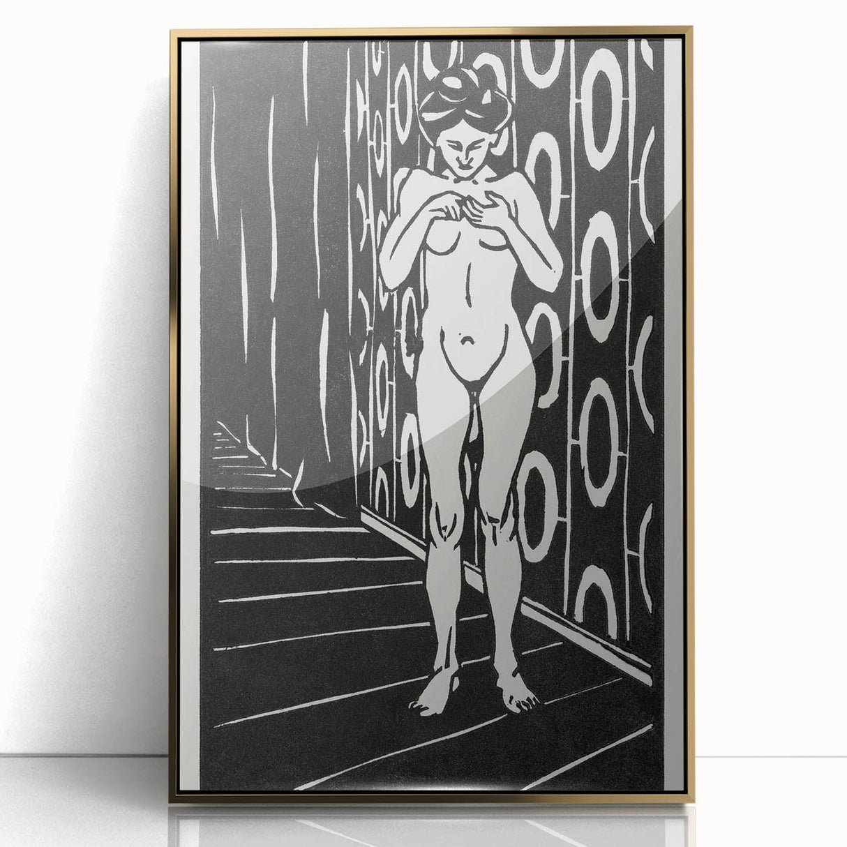 Expressionist Art: The Finger Game | Bold Black-and-White Wall Decor