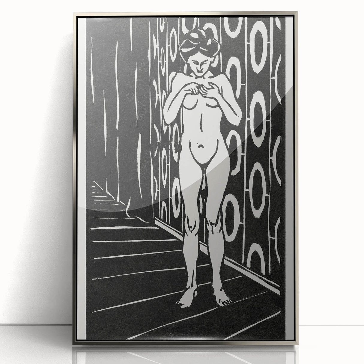 Expressionist Art: The Finger Game | Bold Black-and-White Wall Decor