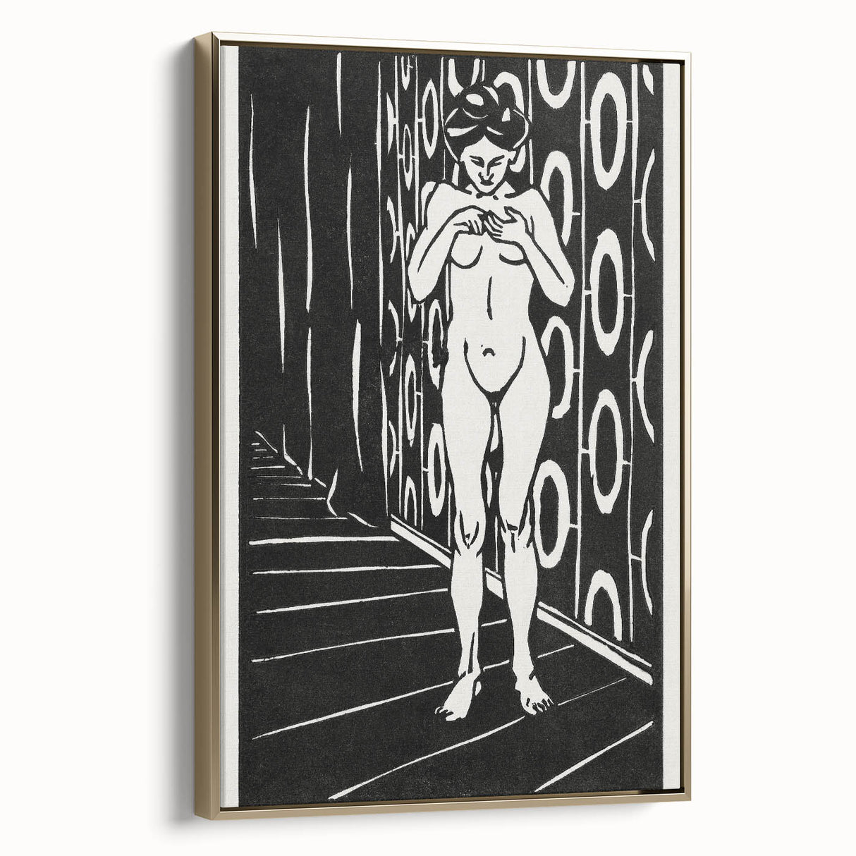 Expressionist Art: The Finger Game | Bold Black-and-White Wall Decor
