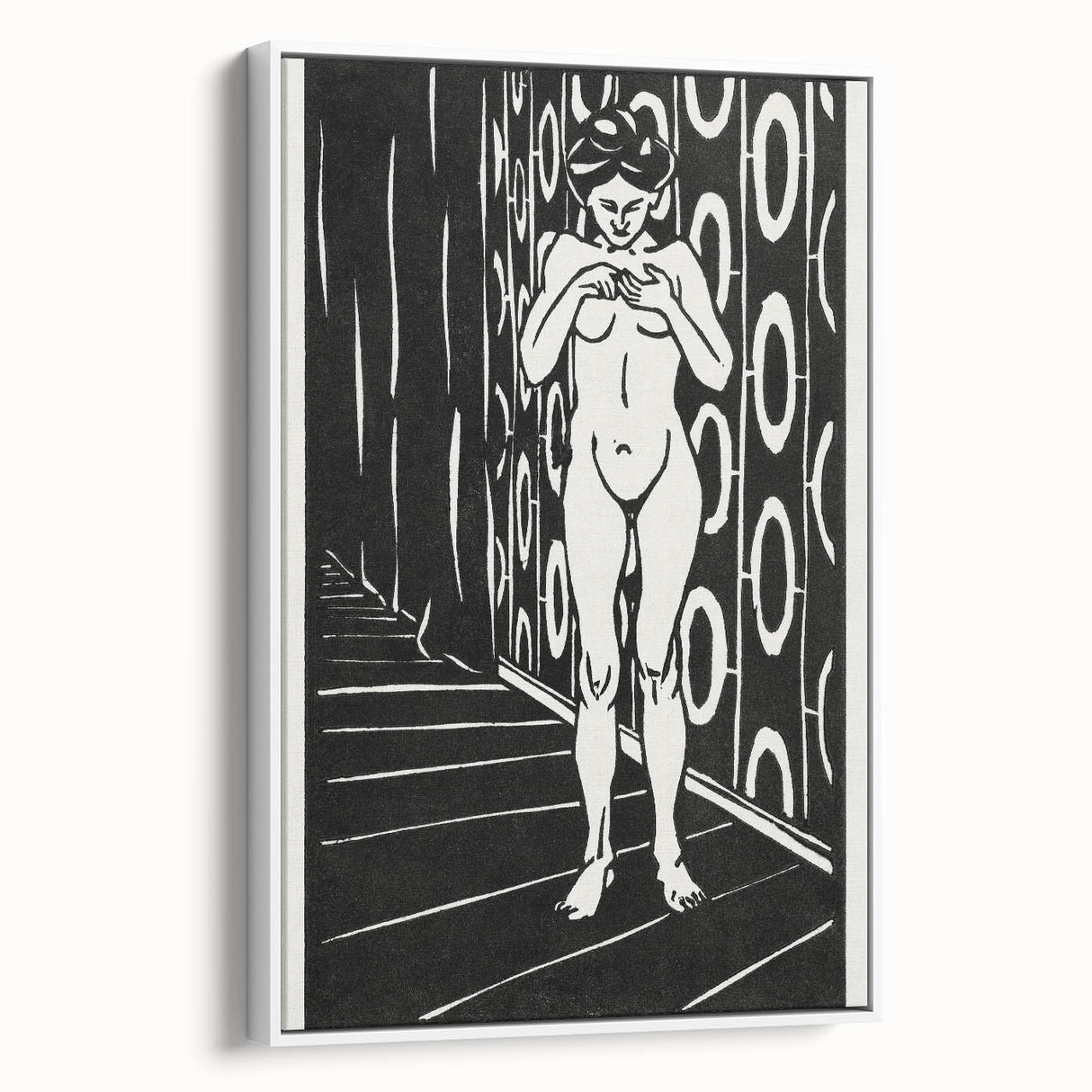 Expressionist Art: The Finger Game | Bold Black-and-White Wall Decor