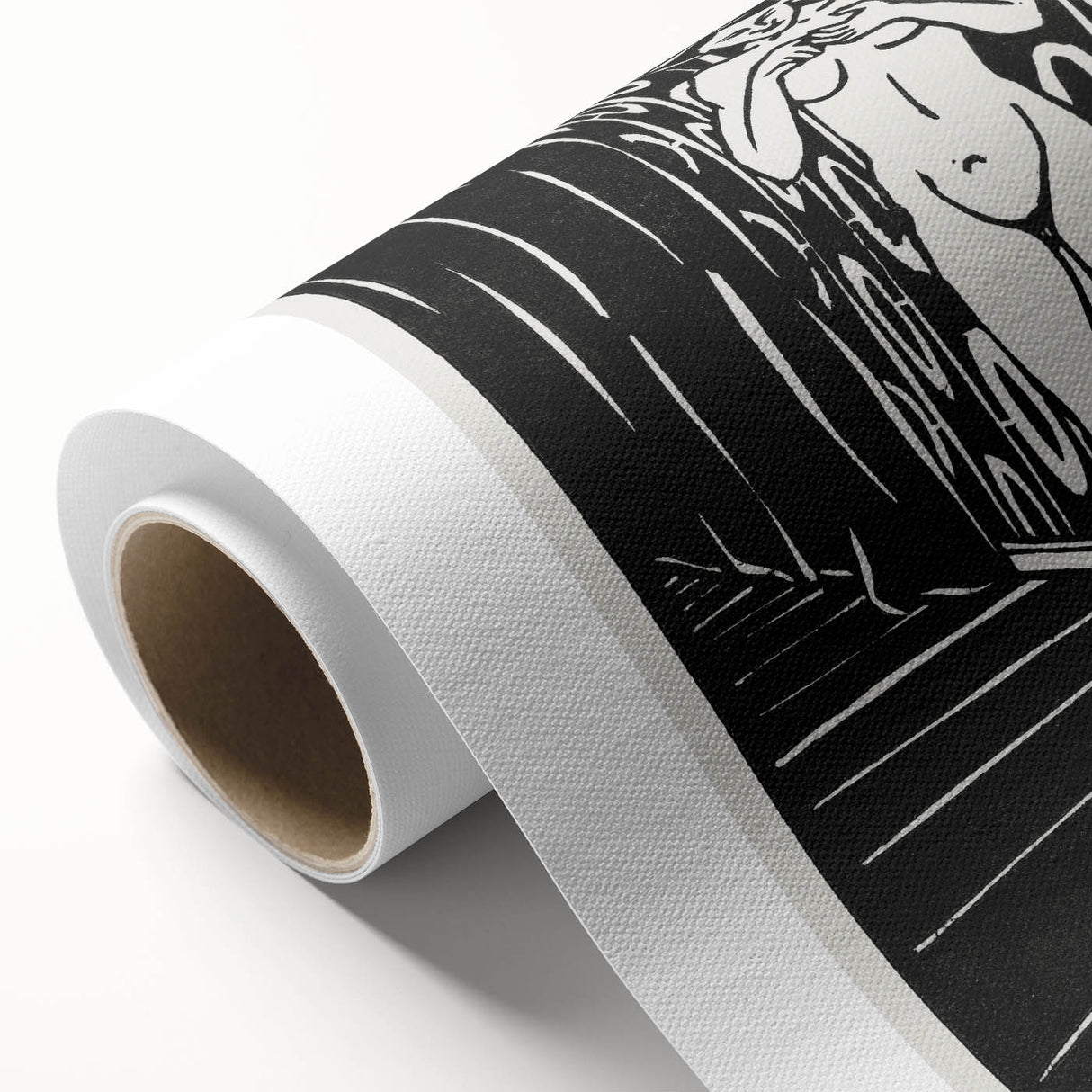 Expressionist Art: The Finger Game | Bold Black-and-White Wall Decor