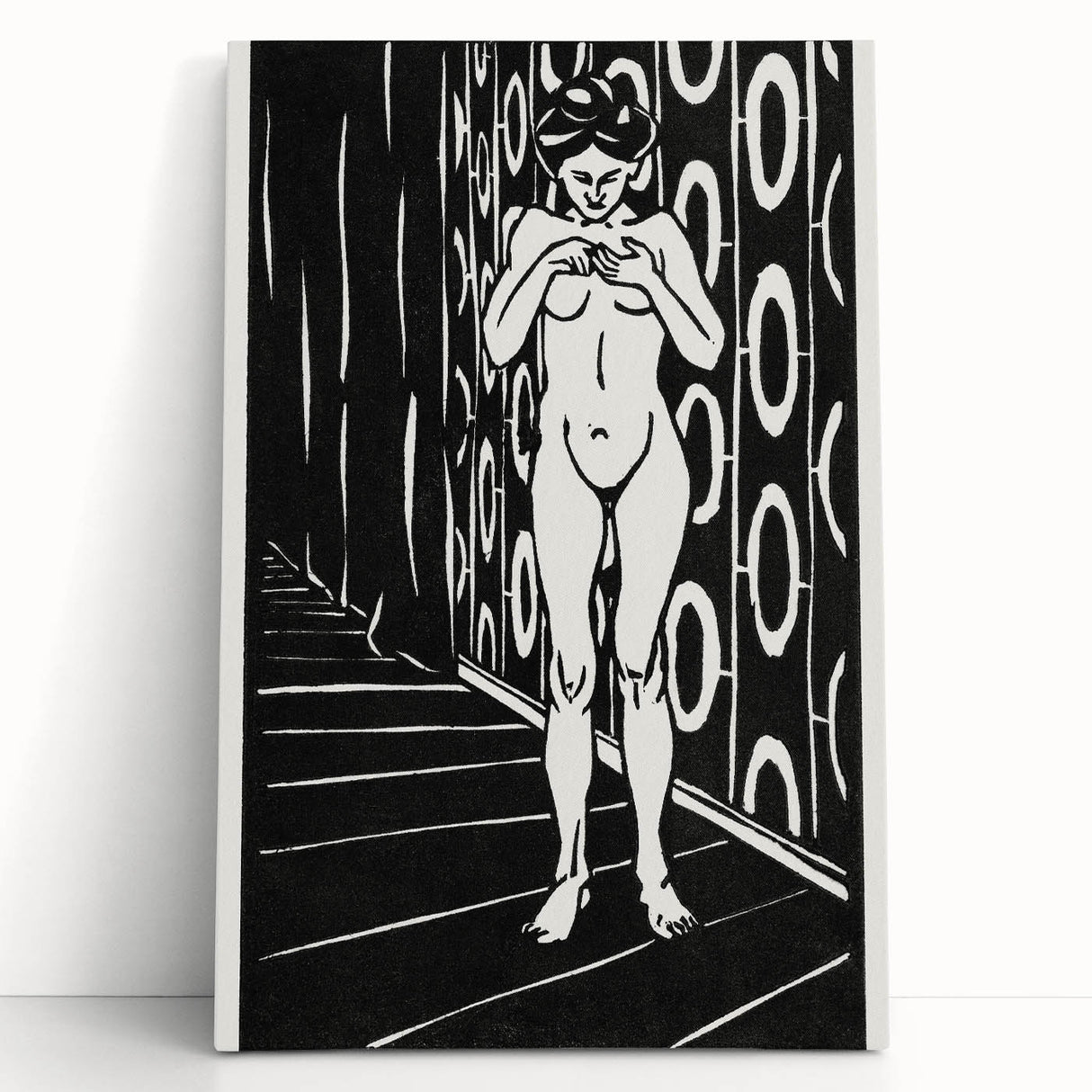Expressionist Art: The Finger Game | Bold Black-and-White Wall Decor