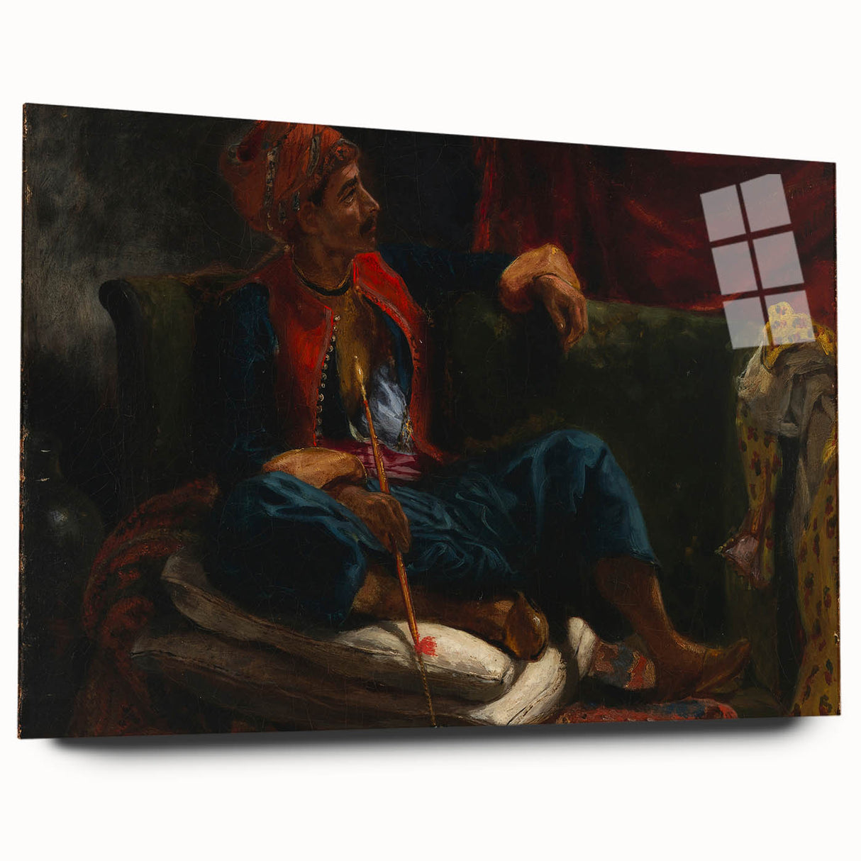 Romanticism Art: The Smoker by Eugène Delacroix
