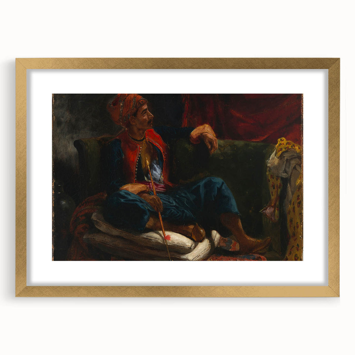 Romanticism Art: The Smoker by Eugène Delacroix